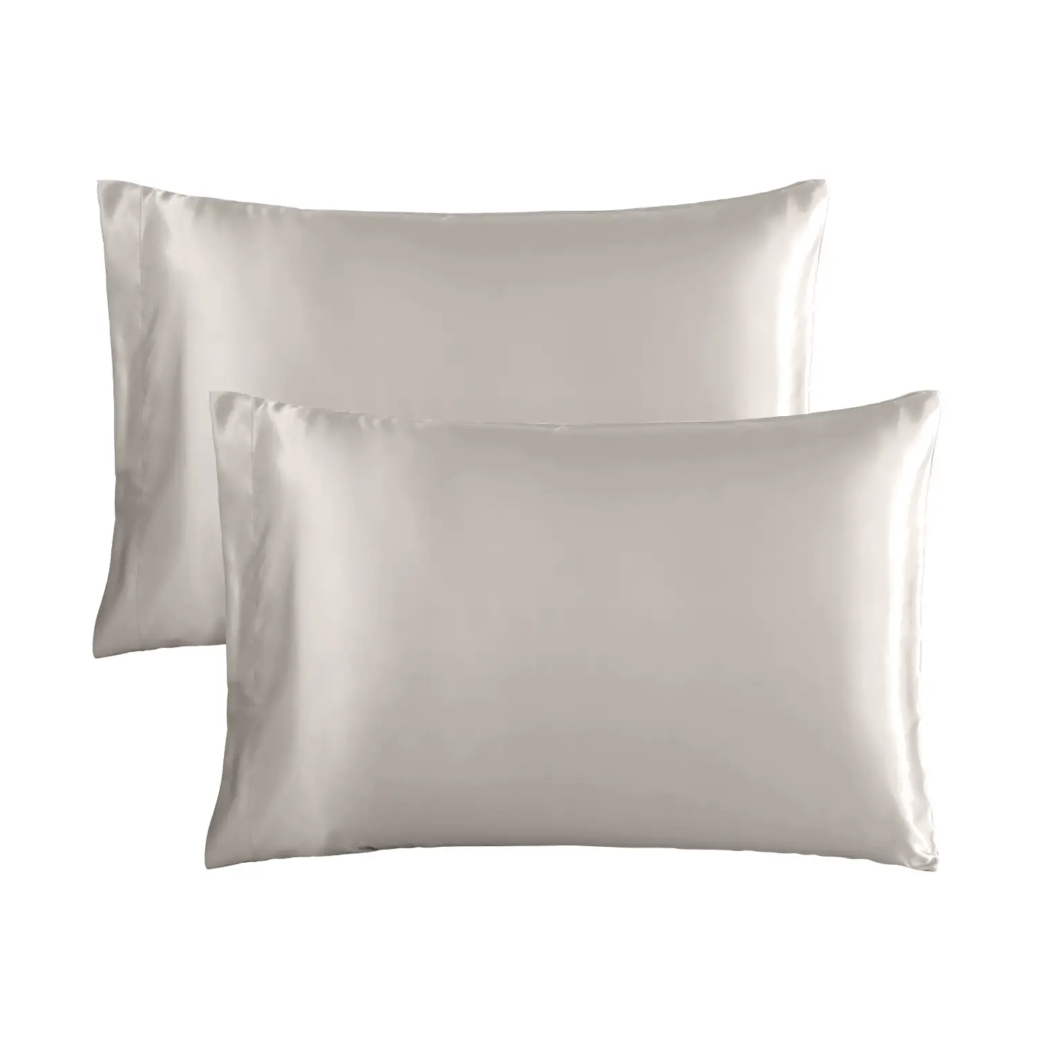 HAOK Satin Pillowcase for Hair and Skin, Silky Soft Pillow Cover with Envelop Closure - 2 Pack