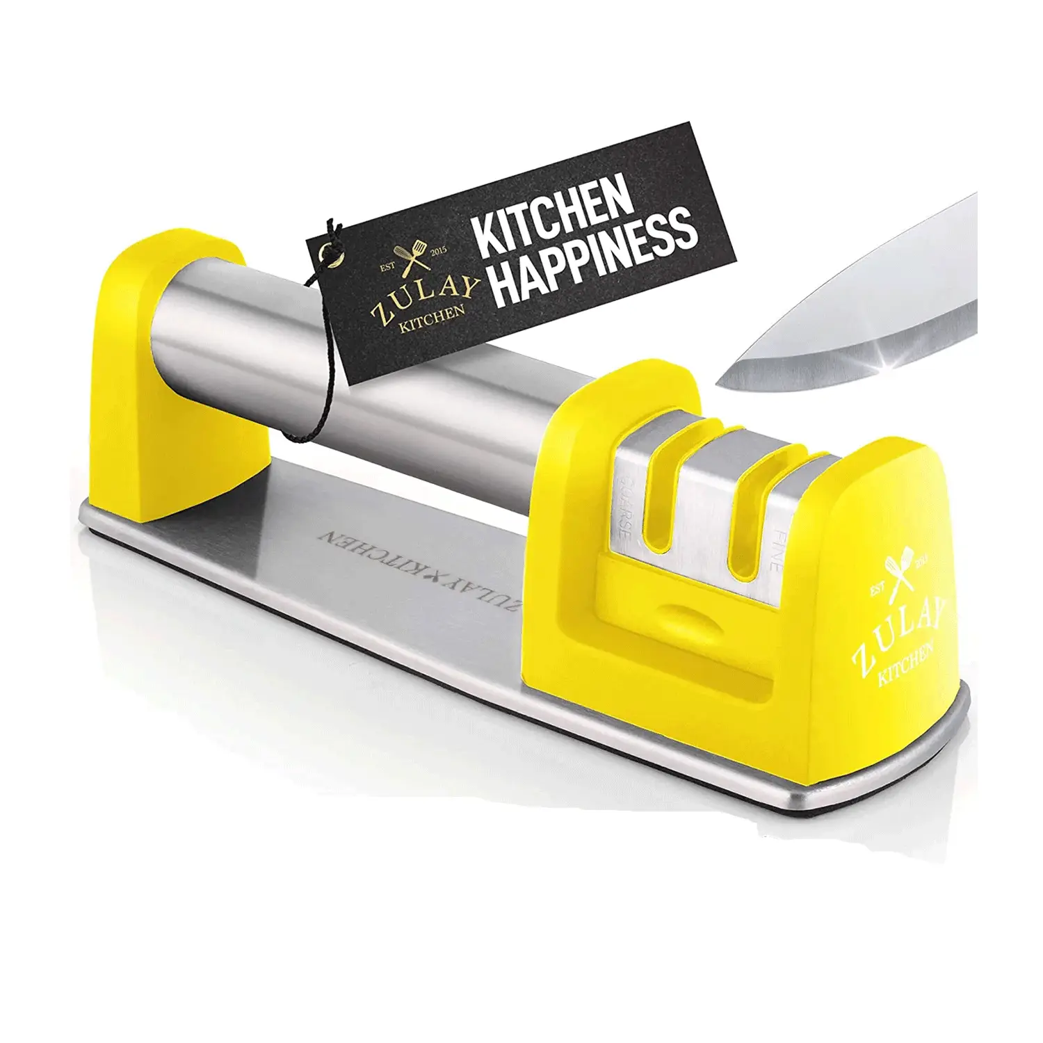 Zulay Kitchen Knife Sharpener (2-Stage Knife Sharpening)