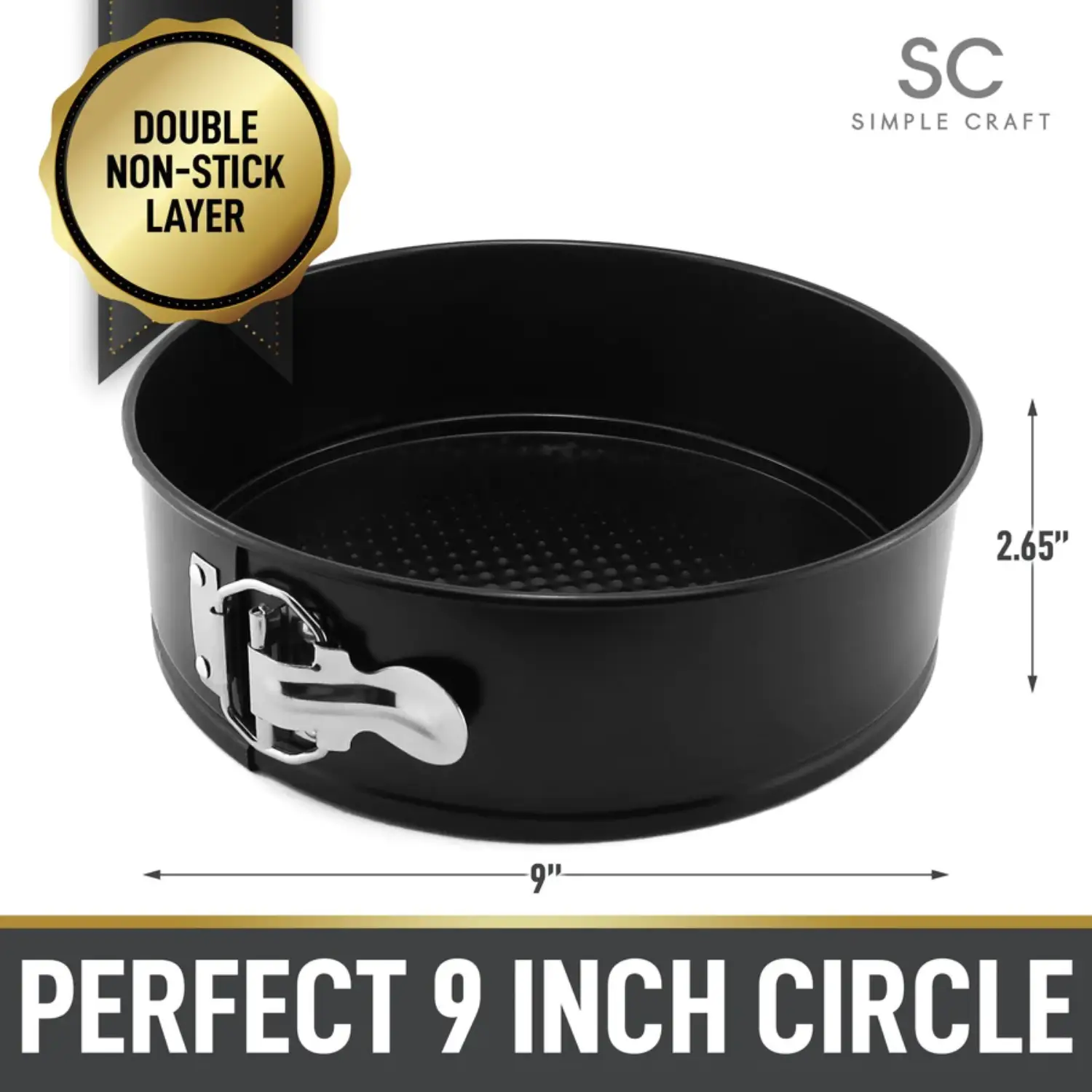 SC Cheesecake Pan -Springform Pan with Safe Non-Stick Coating - 9 inch 