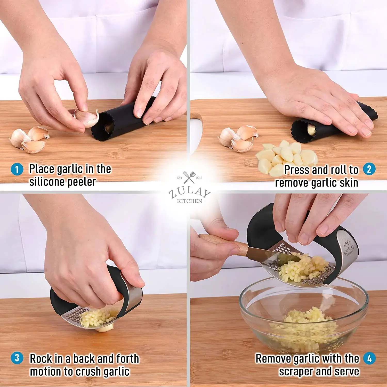 Garlic Press Rocker Set