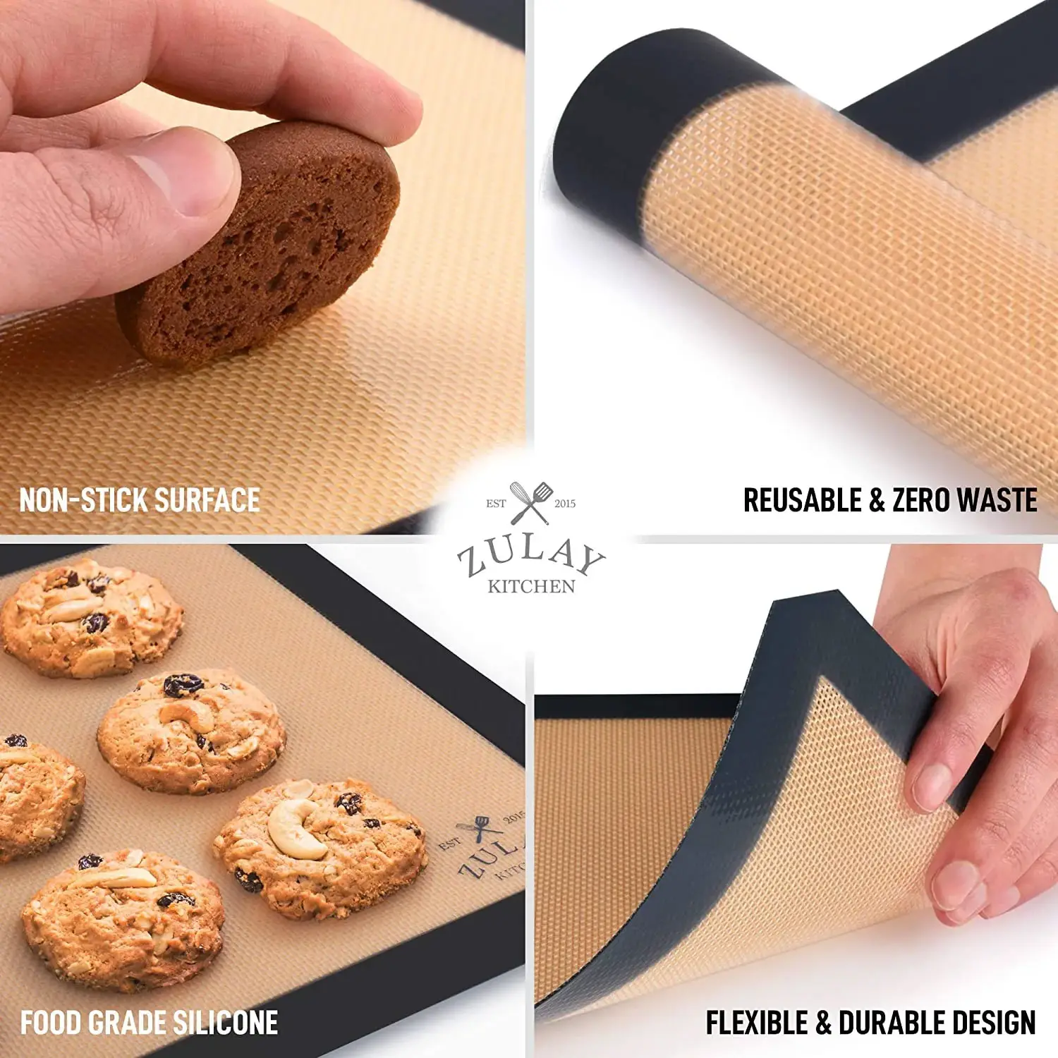 Silicone Baking Mat Sheet - 2 Pack