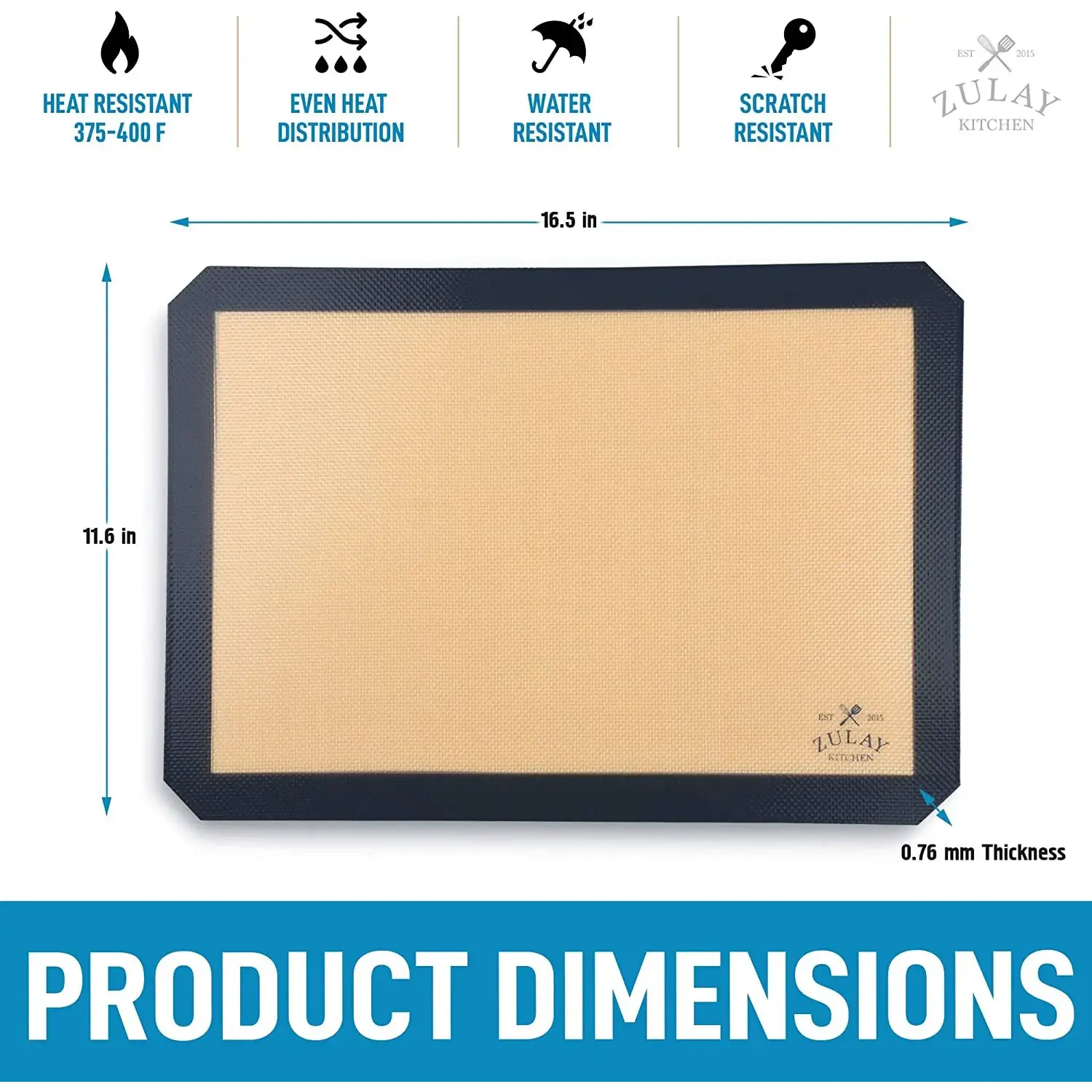 Silicone Baking Mat Sheet - 2 Pack