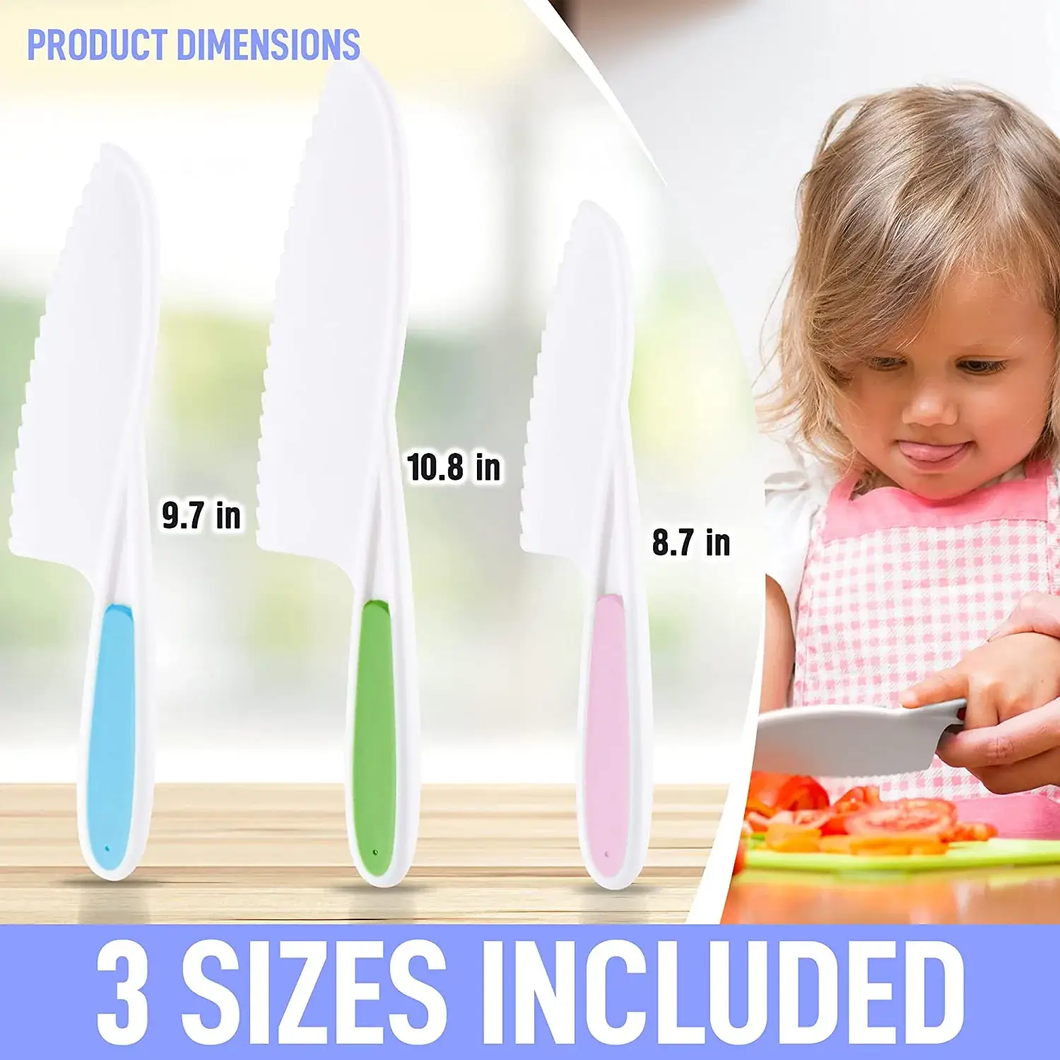 3 Piece Kids Knife Set