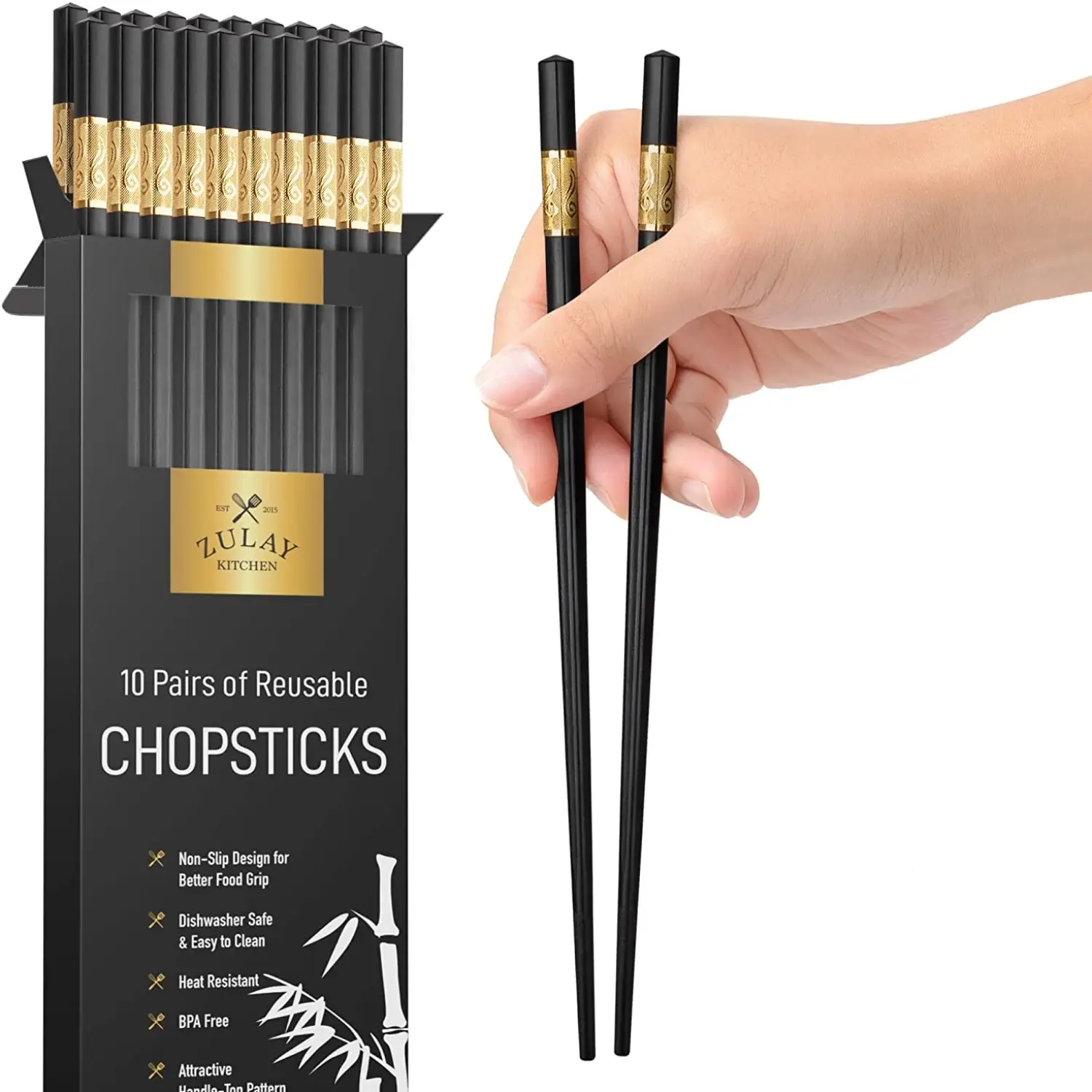 ZK Chopsticks, Fiberglass, 10 Pairs