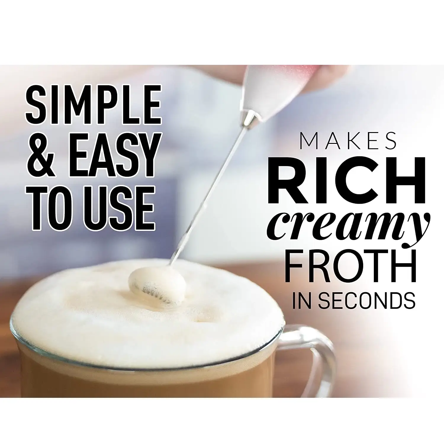 Classic Milk Frother With Stand