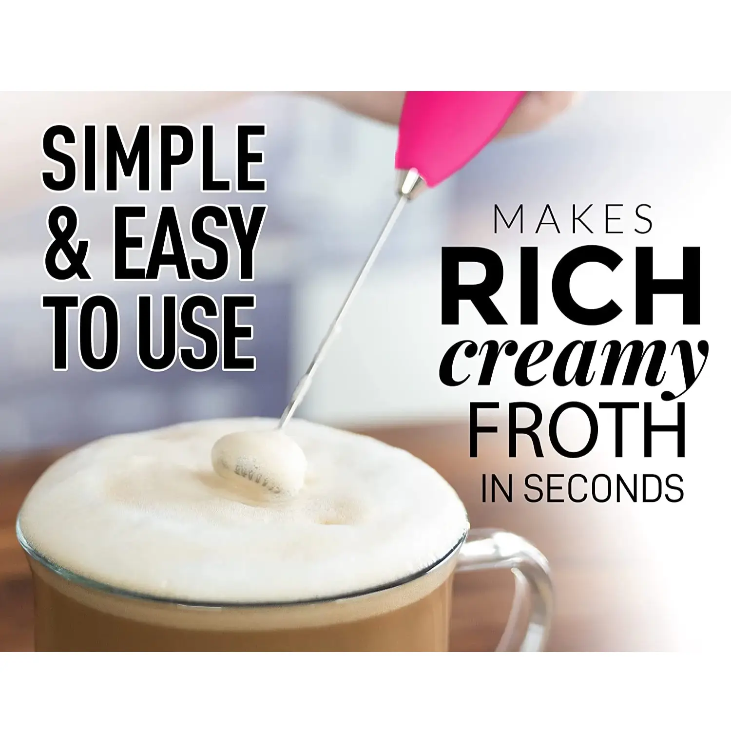 Classic Milk Frother With Stand