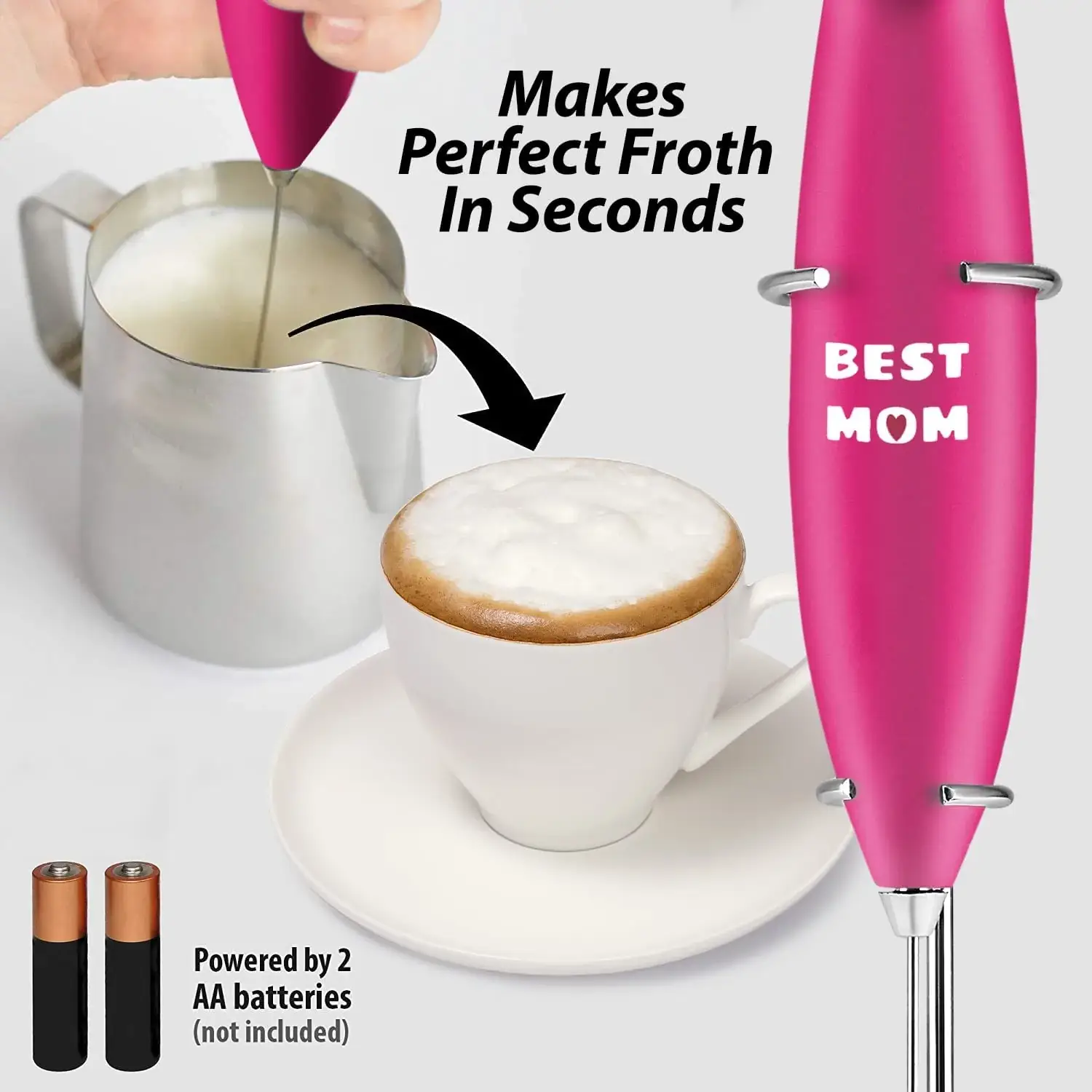 Classic Milk Frother With Stand