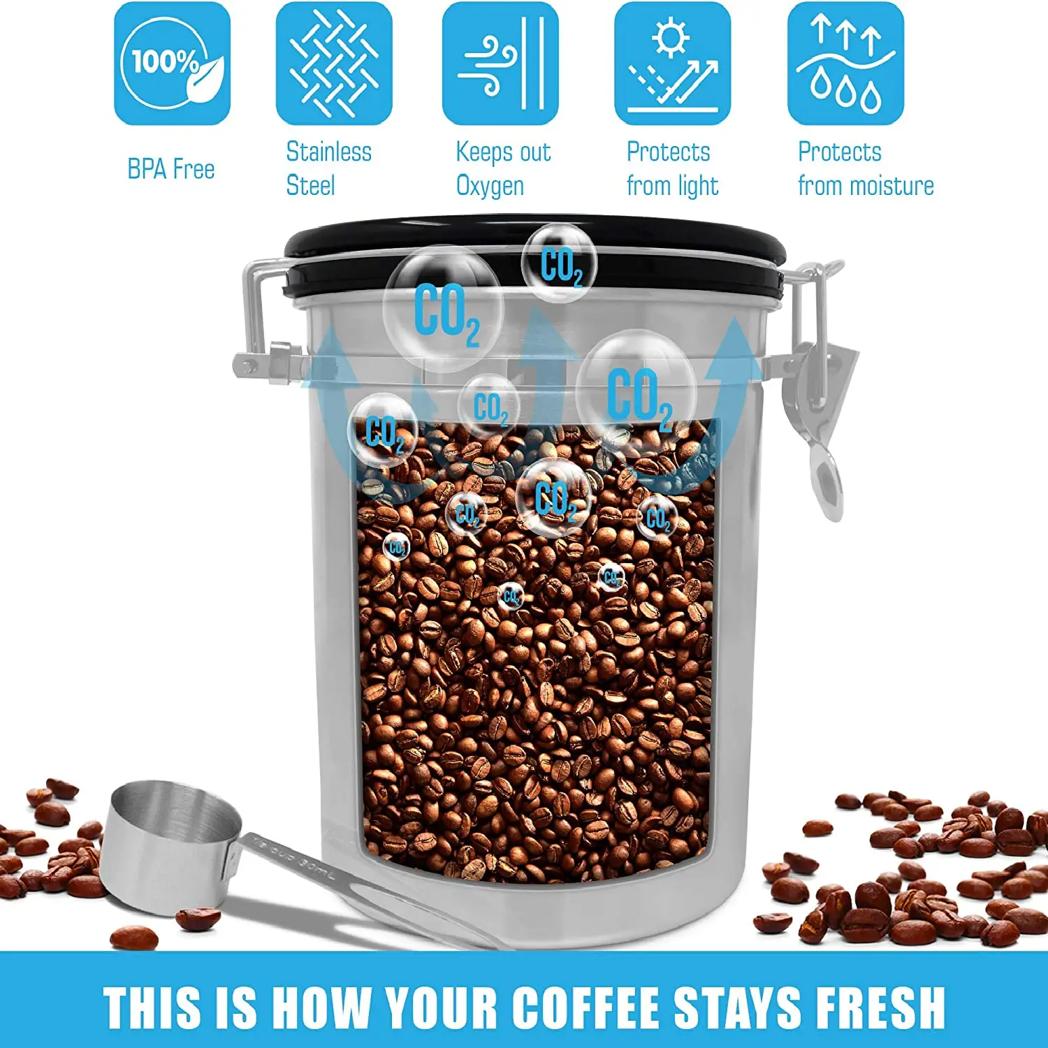 Airtight Coffee Canister - Large