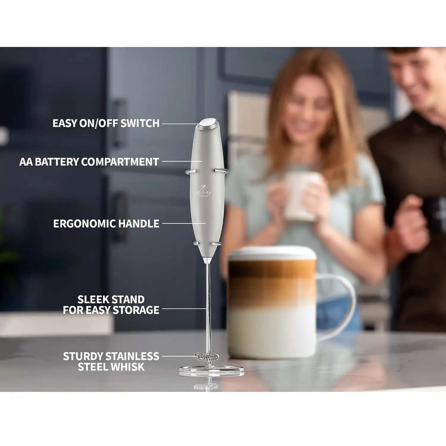 ZK Milk Frother OG With Stand 