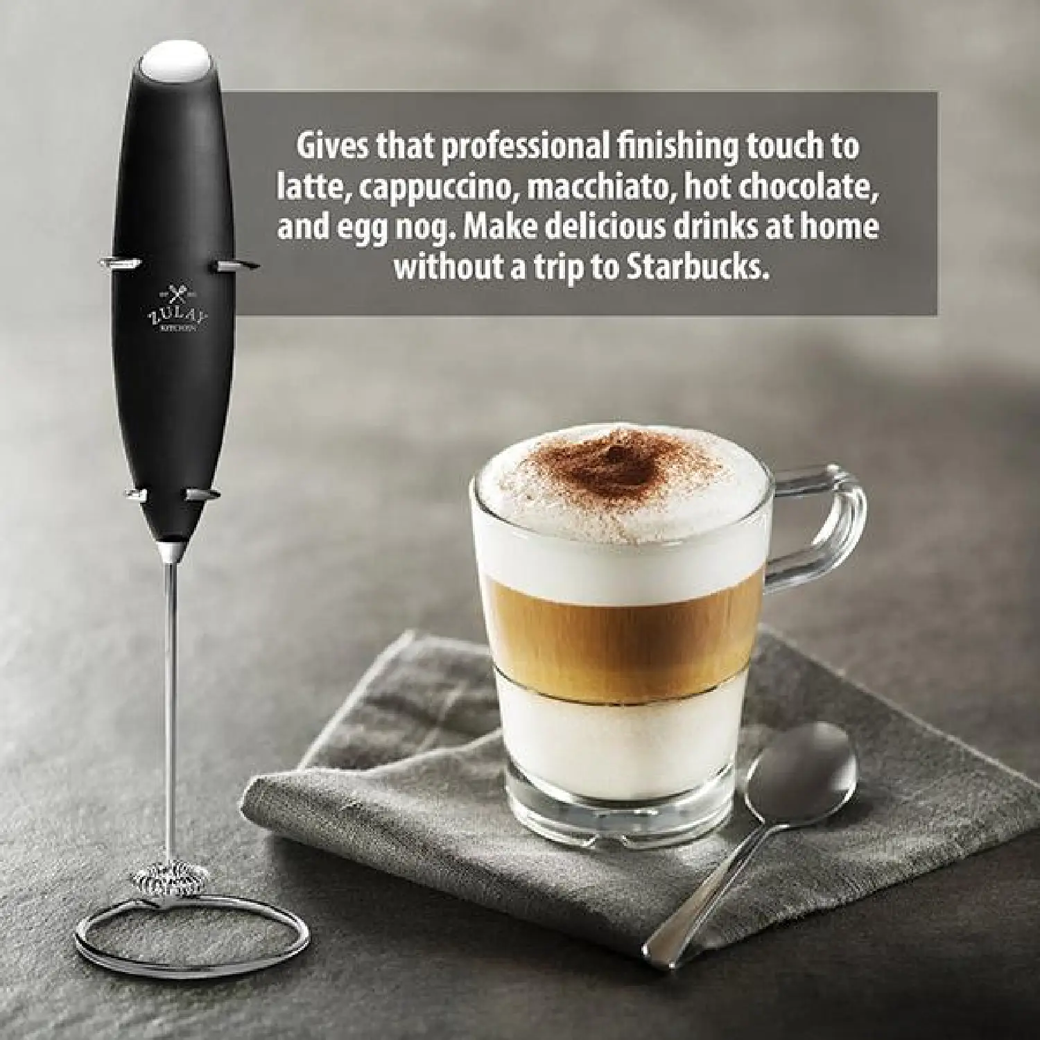 ZK Milk Frother OG With Stand 