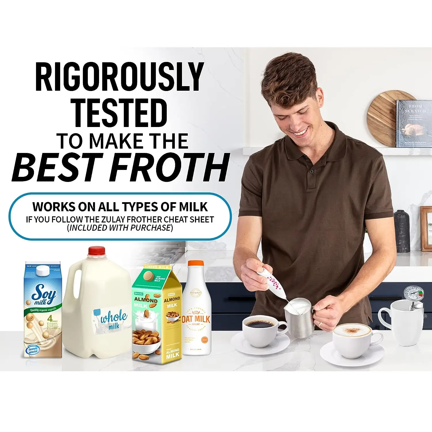 ZK Milk Frother OG With Stand 