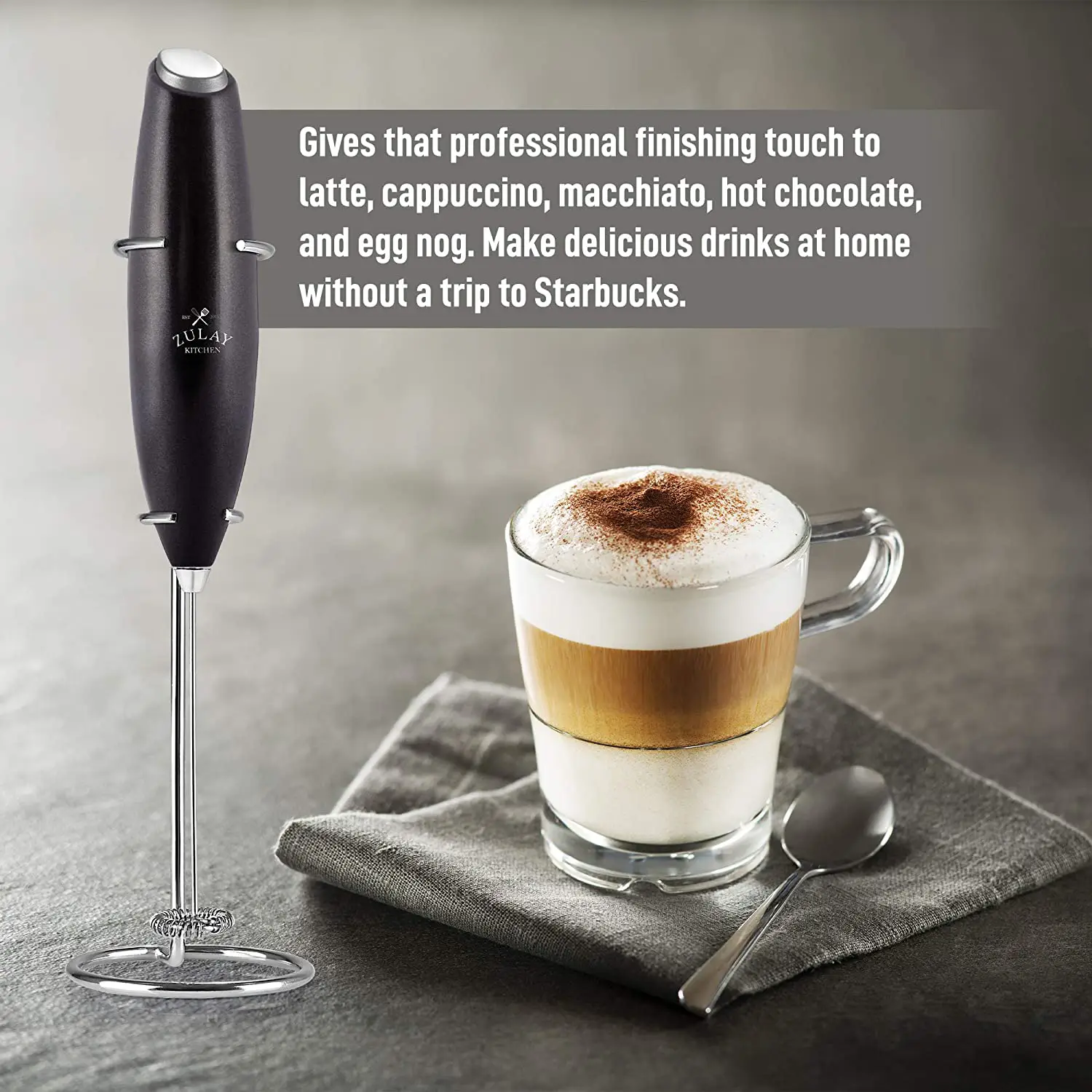 ZK Milk Frother OG With Stand 