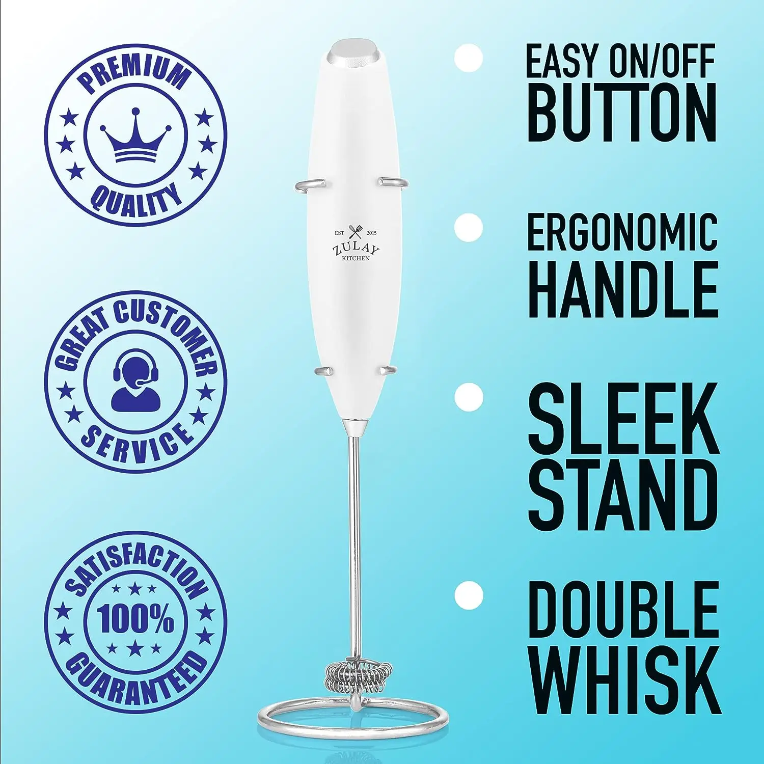 ZK Milk Frother OG With Stand 