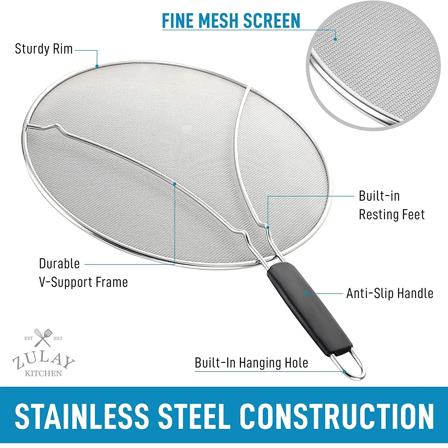 Splatter Screen for Frying Pan