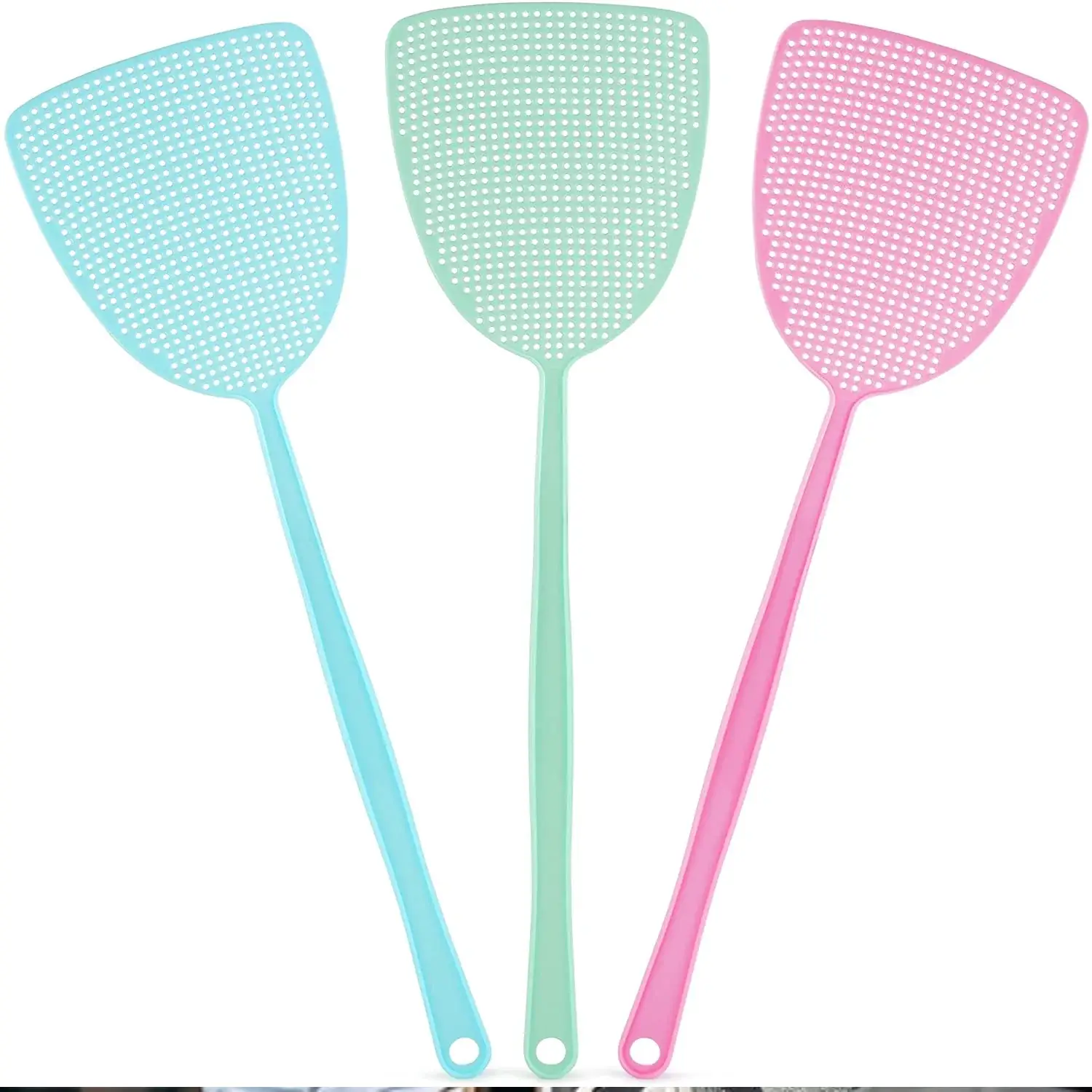SC Fly Swatter - 3 pack Mulitcolor Plastic