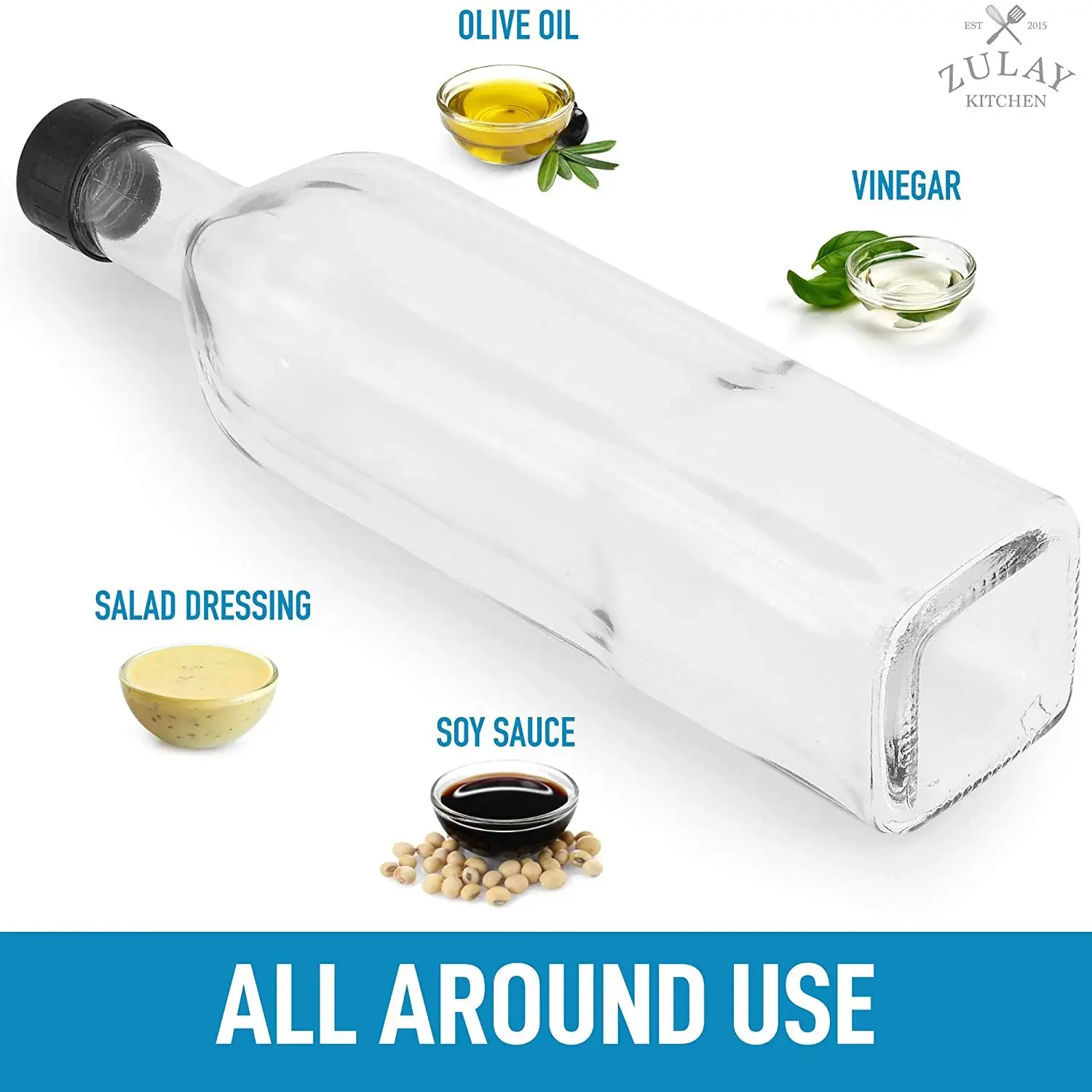 Olive Oil Dispenser Bottle With Accessories