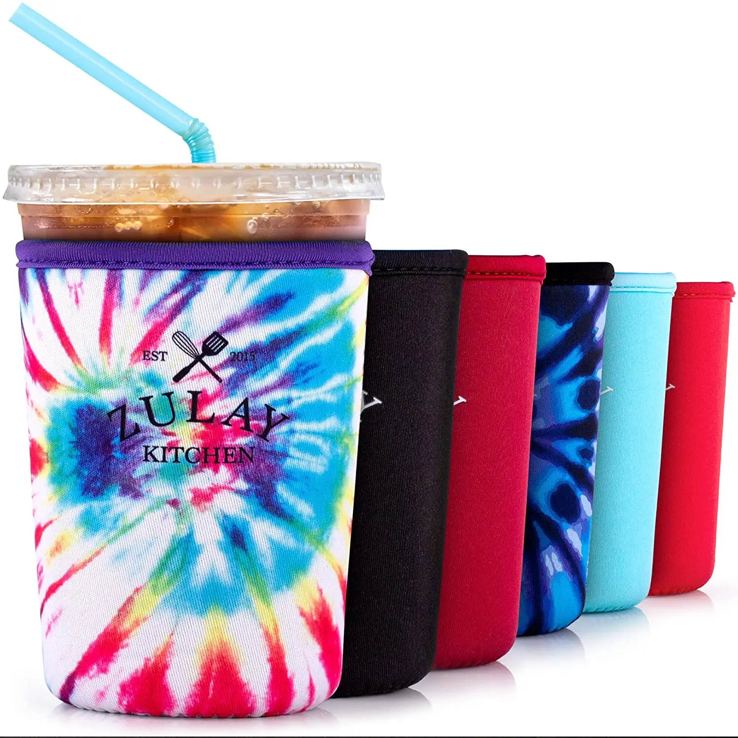 Reusable Iced Coffee Sleeve - 5-inch Medium Size