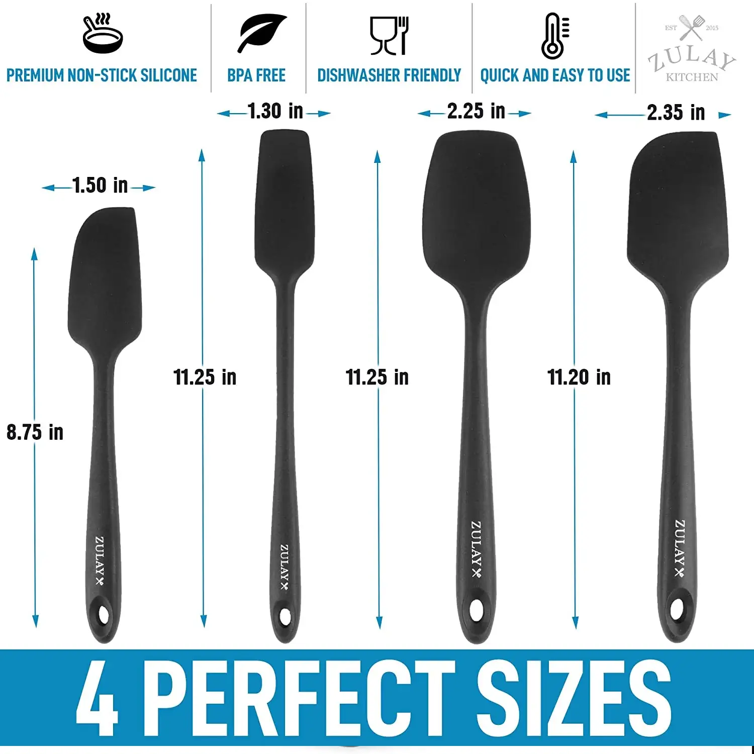 Silicone Spatula Set - 4 Piece