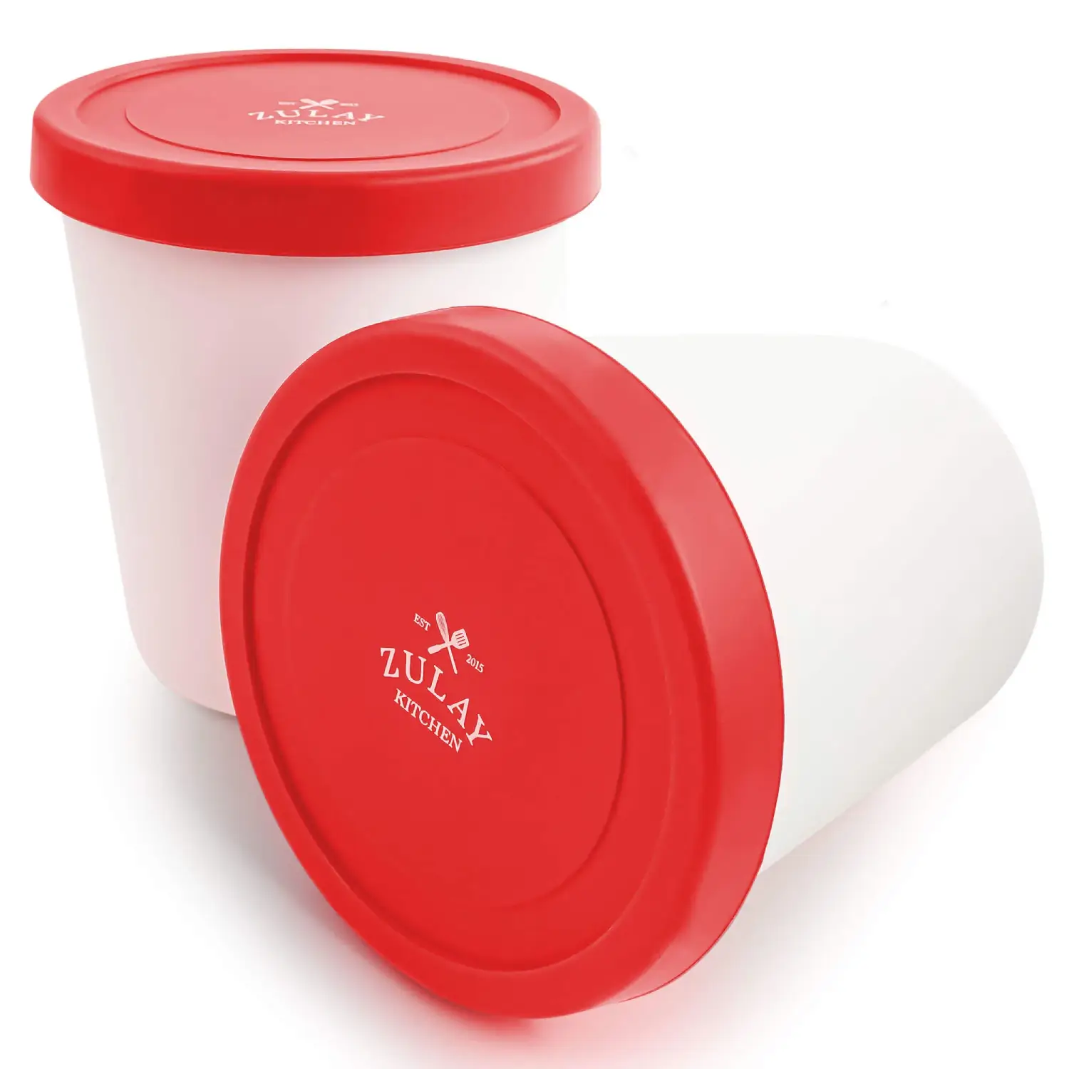 Ice Cream Containers 2 Pack - 1 Quart