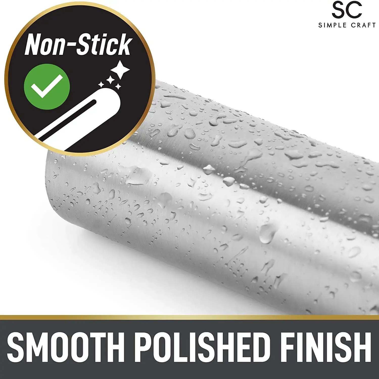 SC Steel Rolling Pin