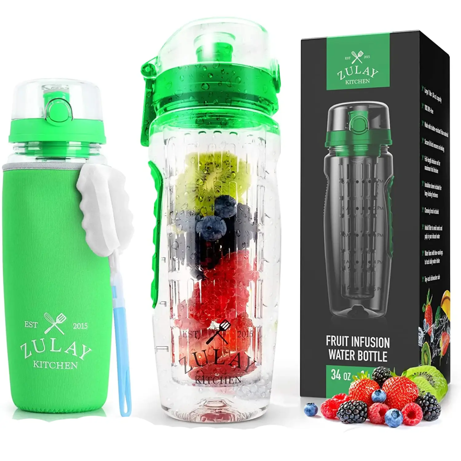 Portable Water Bottle With Fruit Infuser