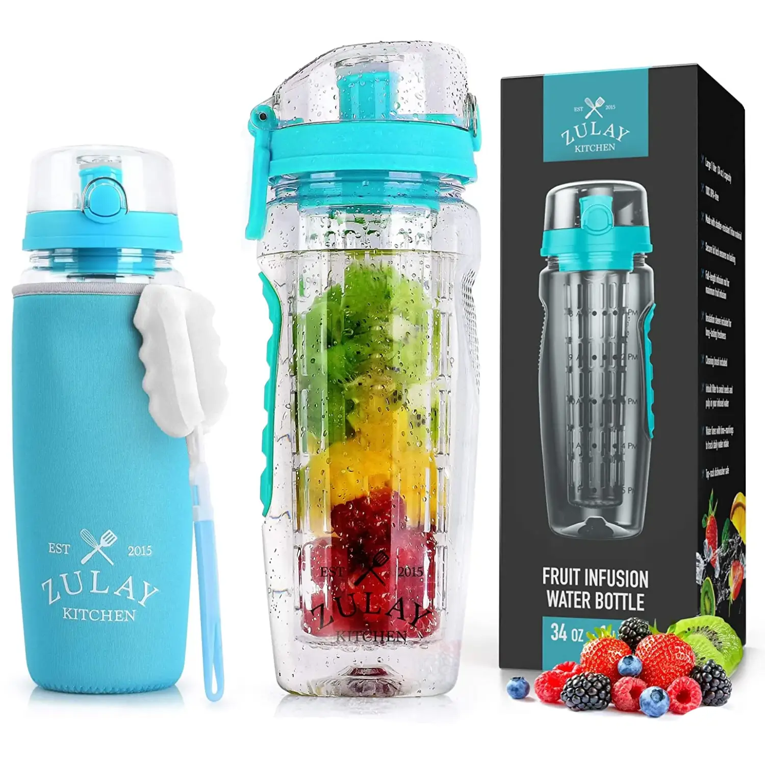 Portable Water Bottle With Fruit Infuser