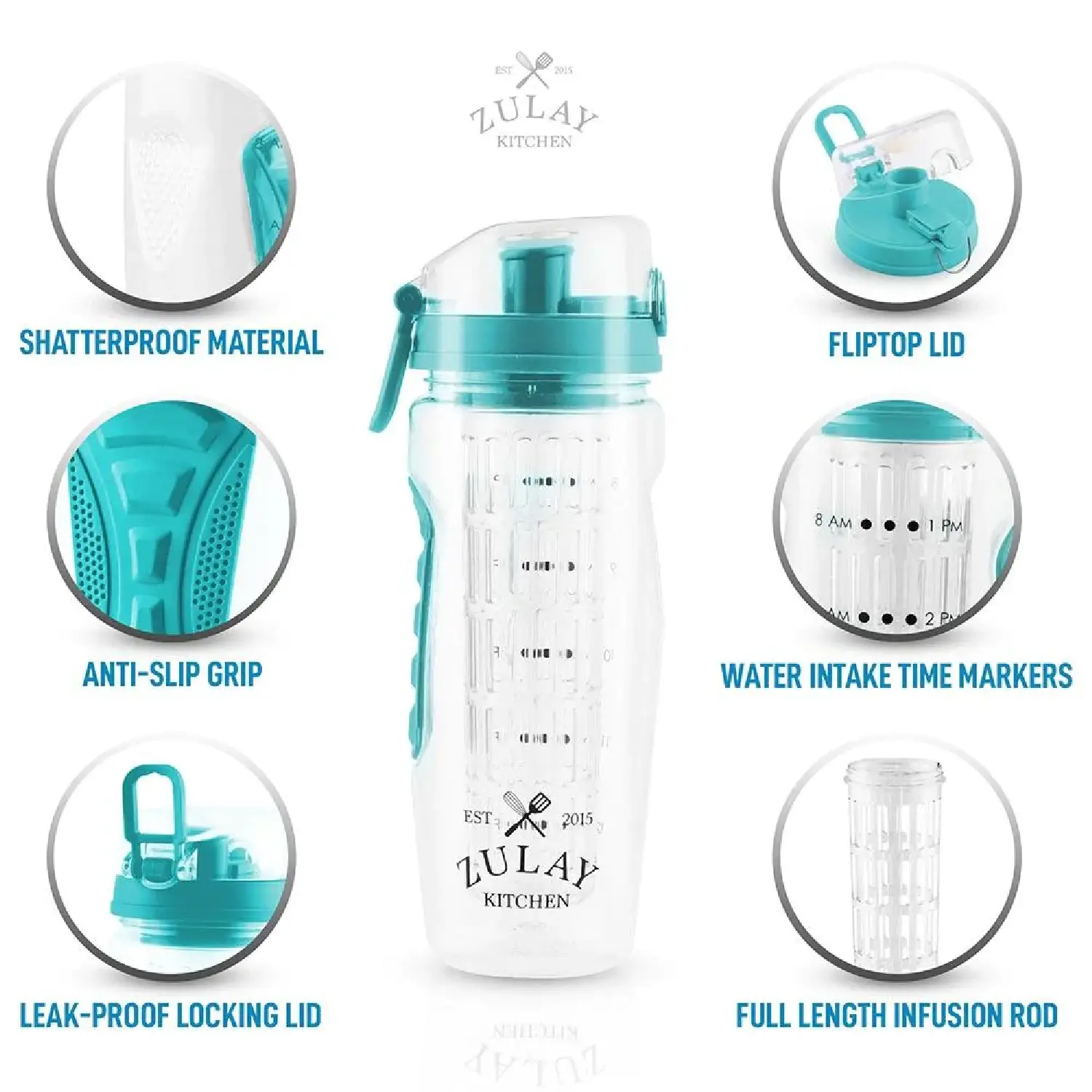 Portable Water Bottle With Fruit Infuser