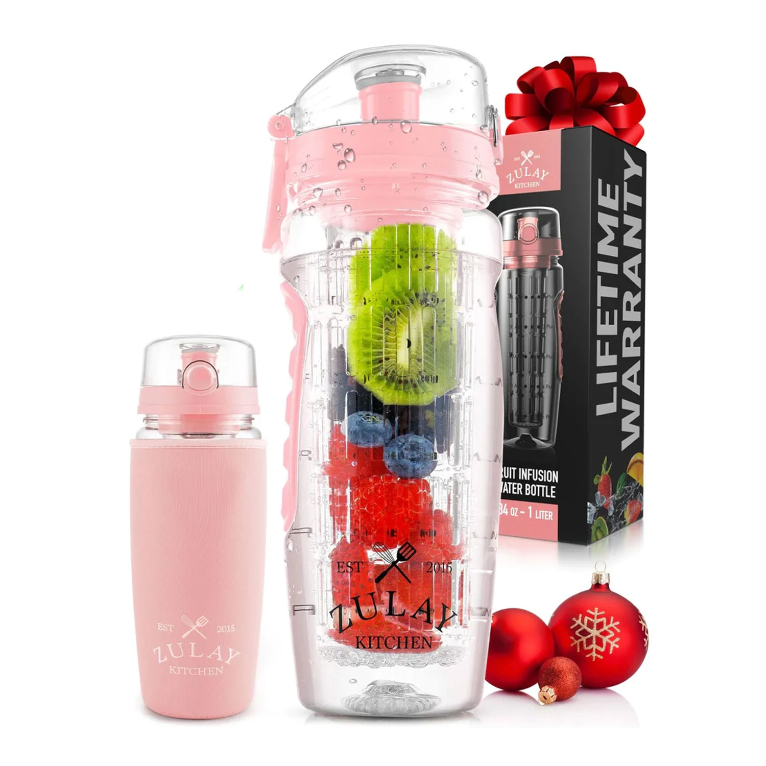 Portable Water Bottle With Fruit Infuser