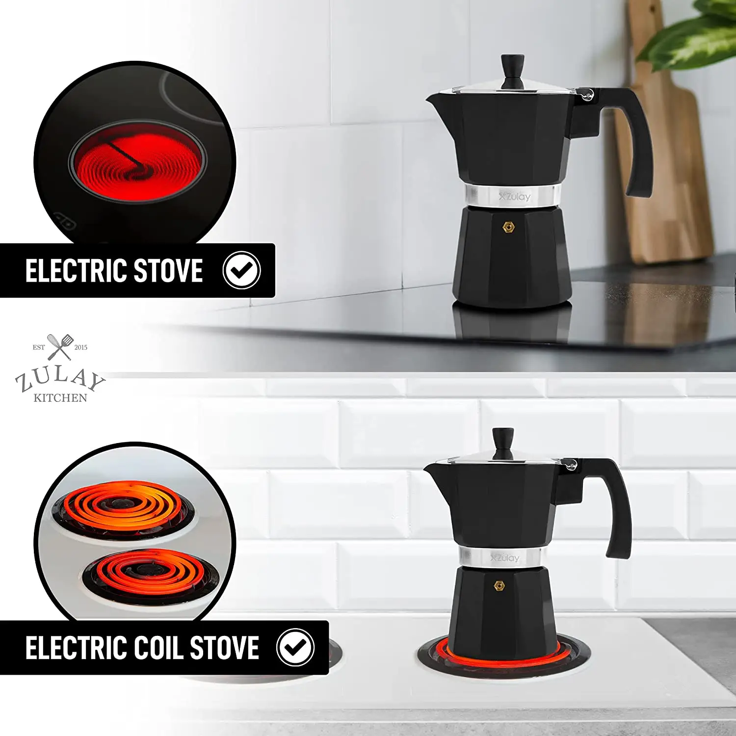 Classic Stovetop Italian Style Espresso Maker 2020 Model
