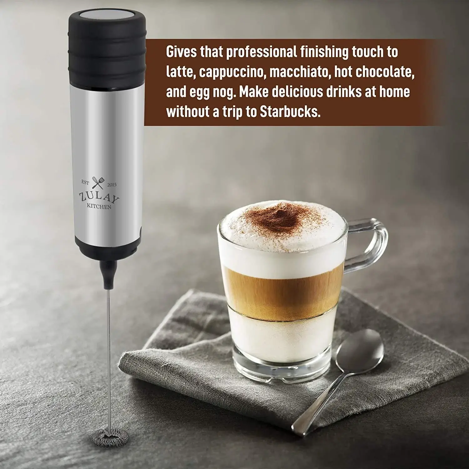 Travel Milk Frother With Protective Cover