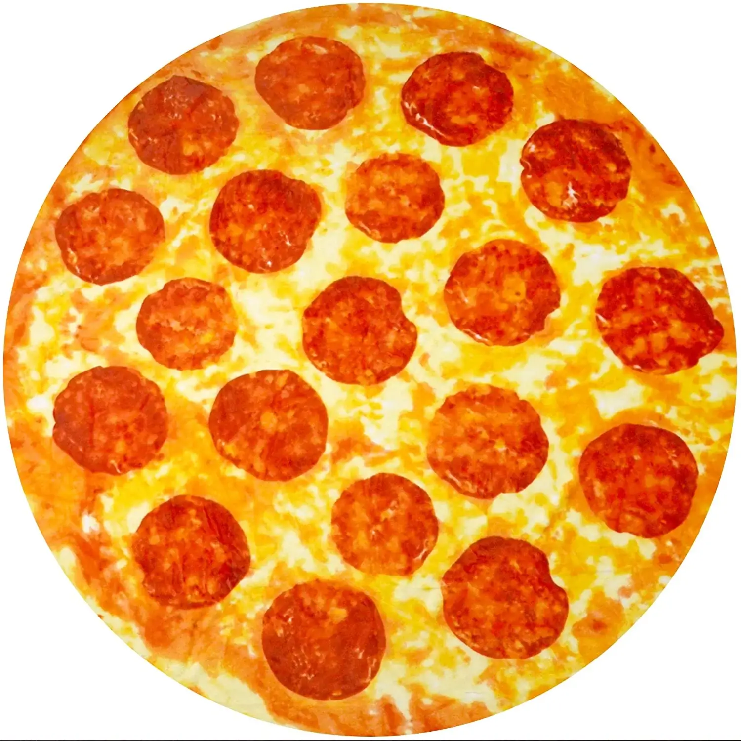 Novelty Premium Soft Flannel Big Pizza Blanket