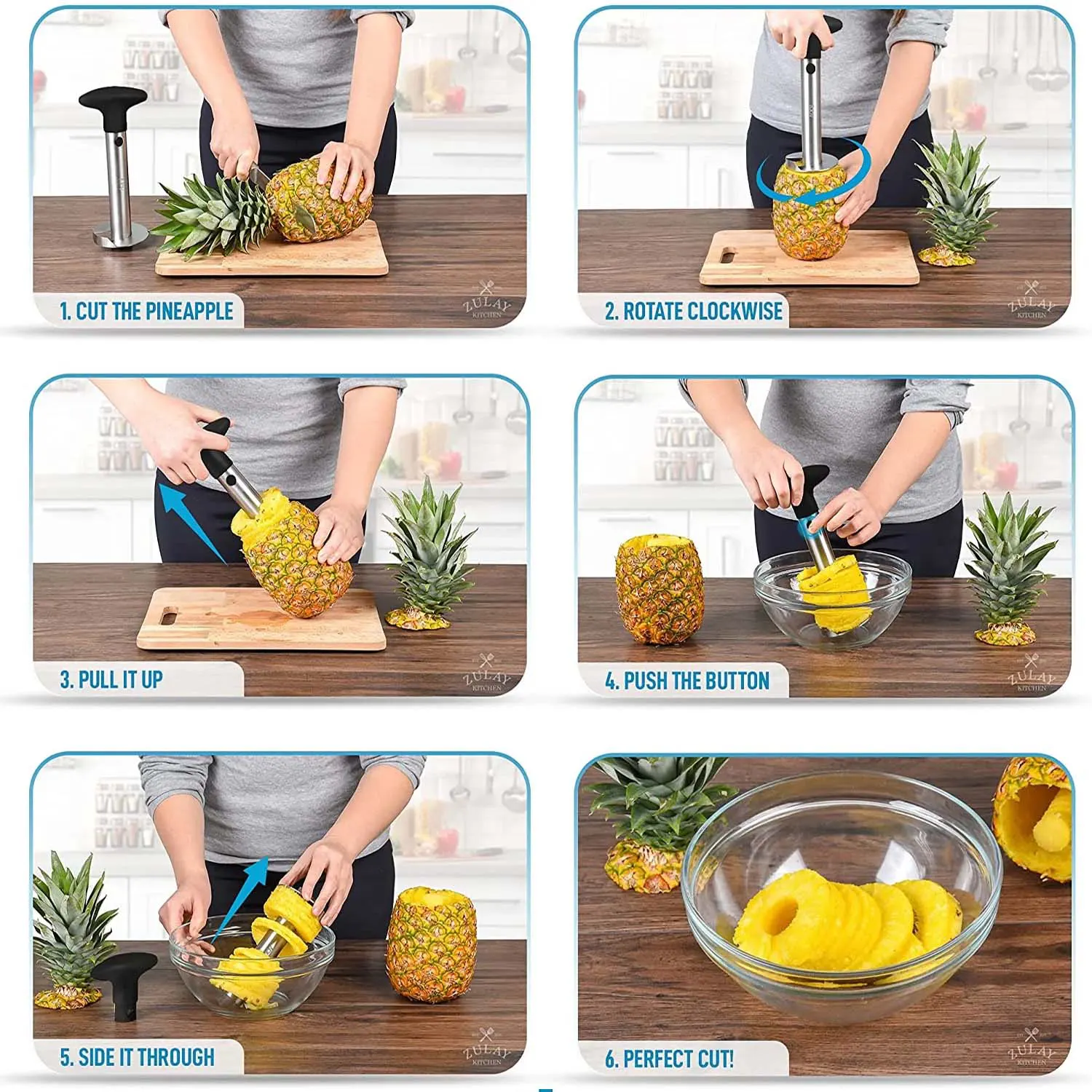 Zulay Kitchen Stainless Steel Pineapple Corer