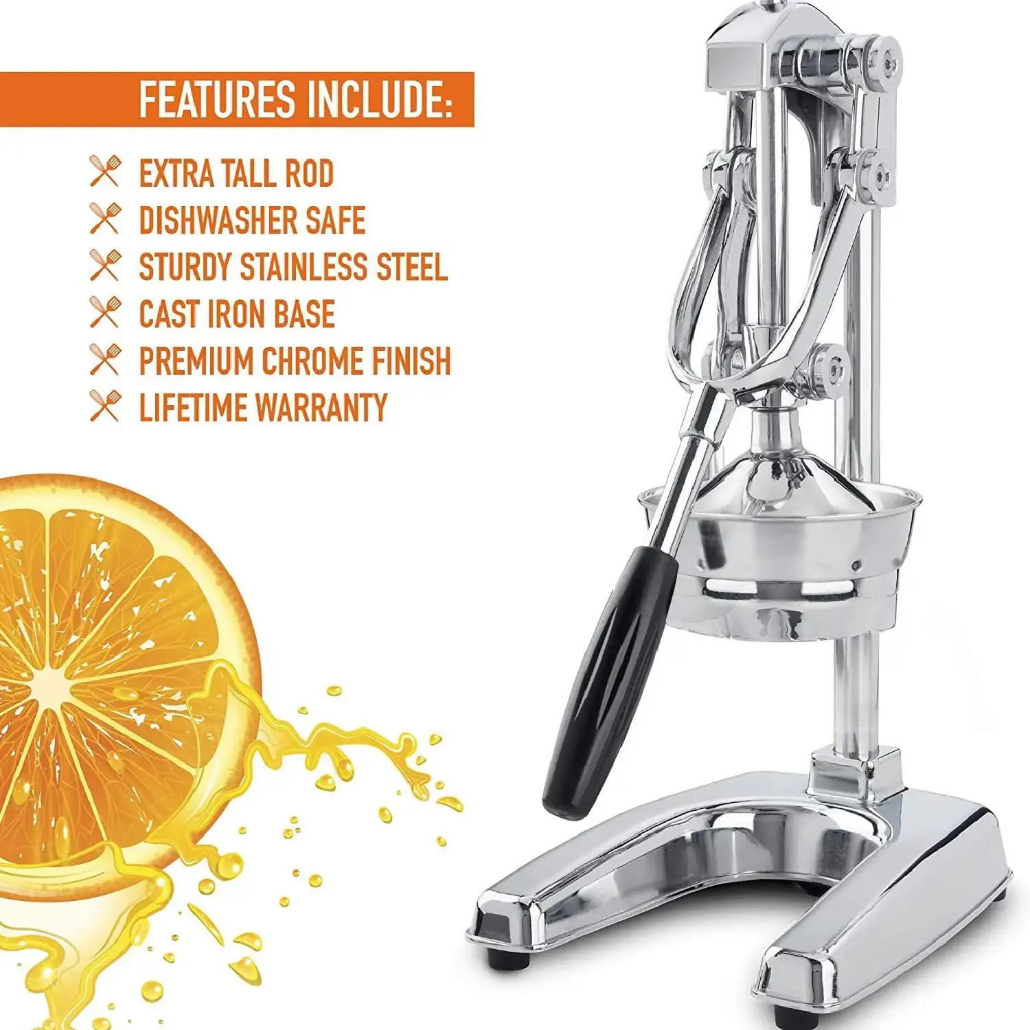 Premium Citrus Juicer - Manual Citrus Press And Orange Squeezer