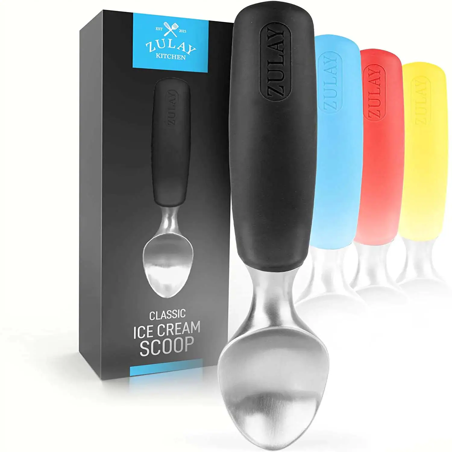 Ice Cream Scoop With Rubber Grip