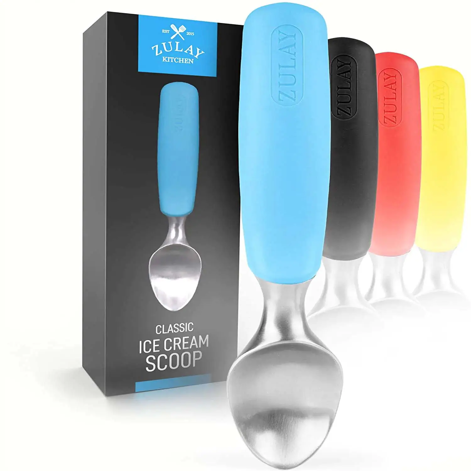 Ice Cream Scoop With Rubber Grip