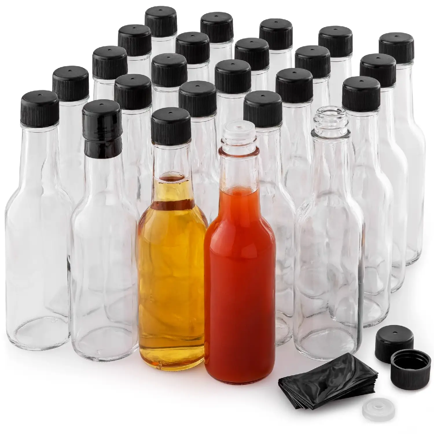 Simple Craft Hot Sauce Glass Bottles (5 Oz) - 24 Piece