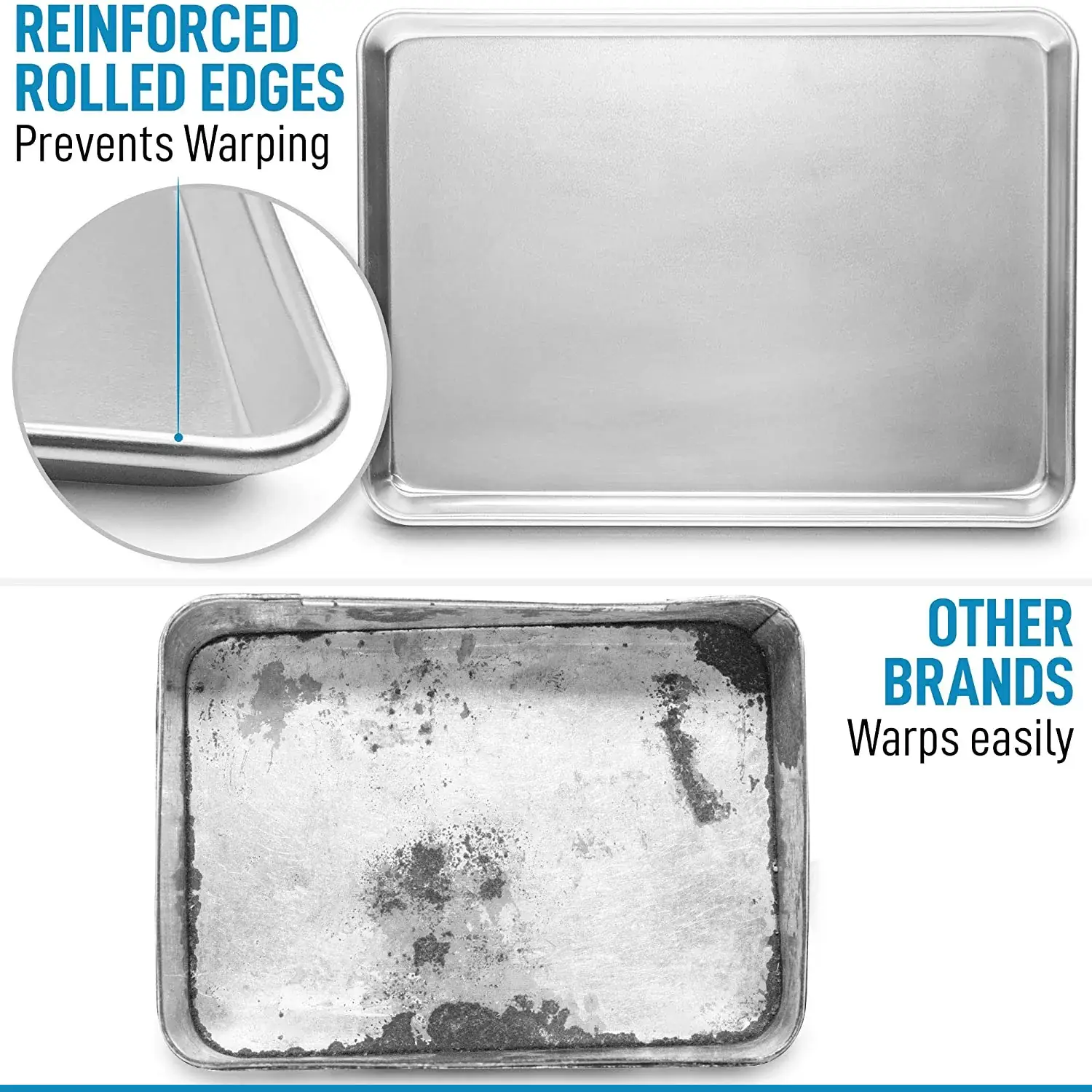 Aluminum Baking Pan - Half Sheet (13" X 18")