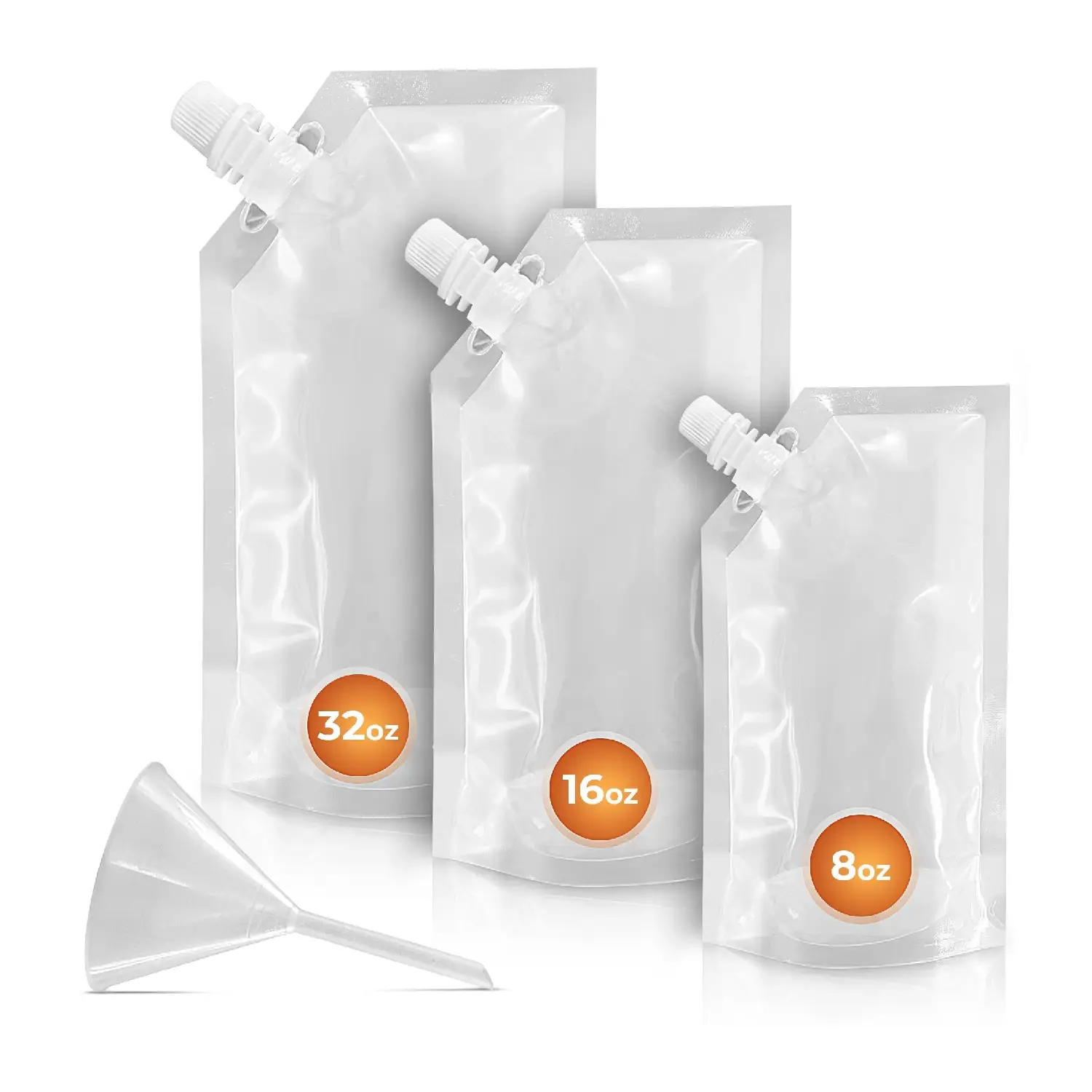 Zk Plastic Drinking Flasks - Set Of 3