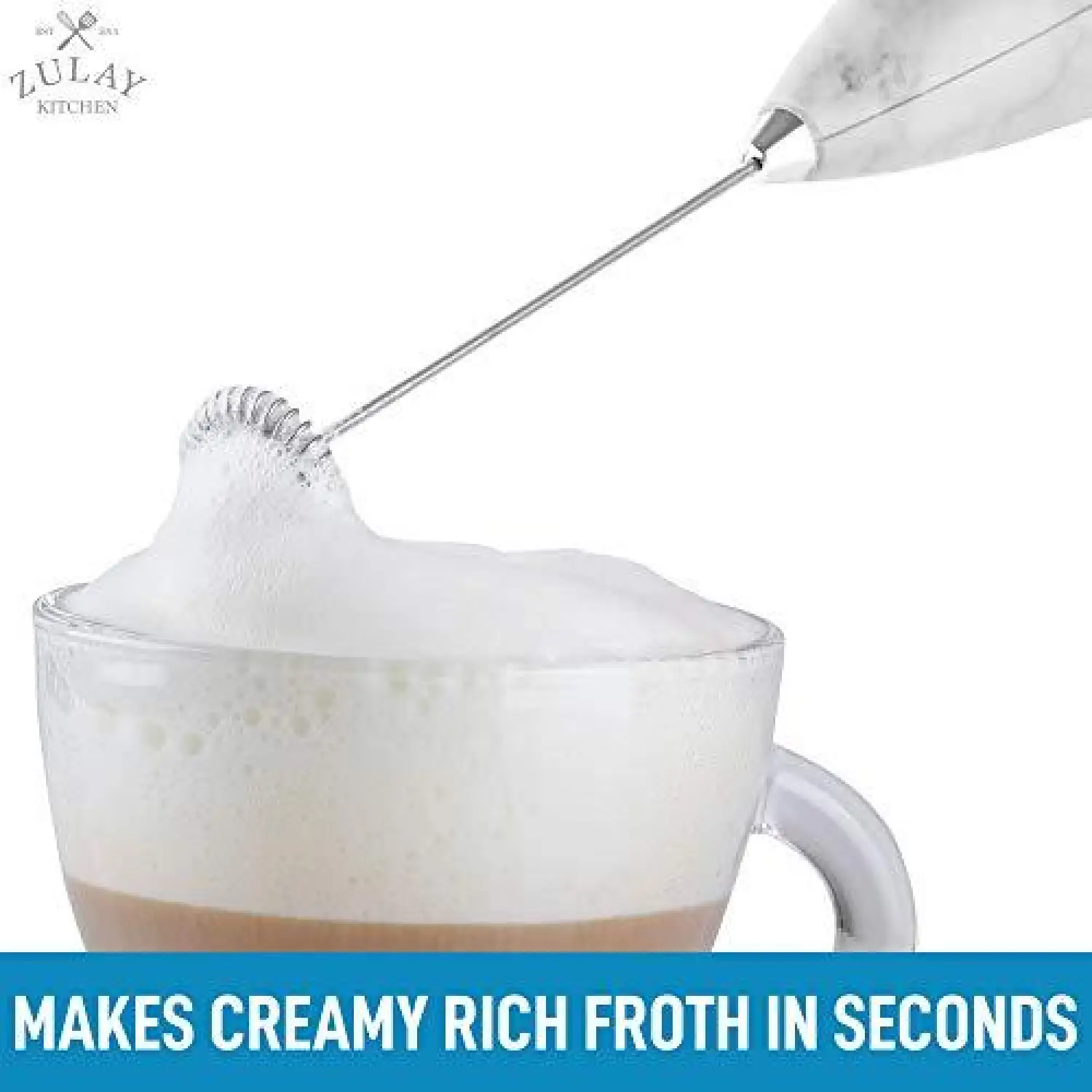 Milk Frother With Holster Stand