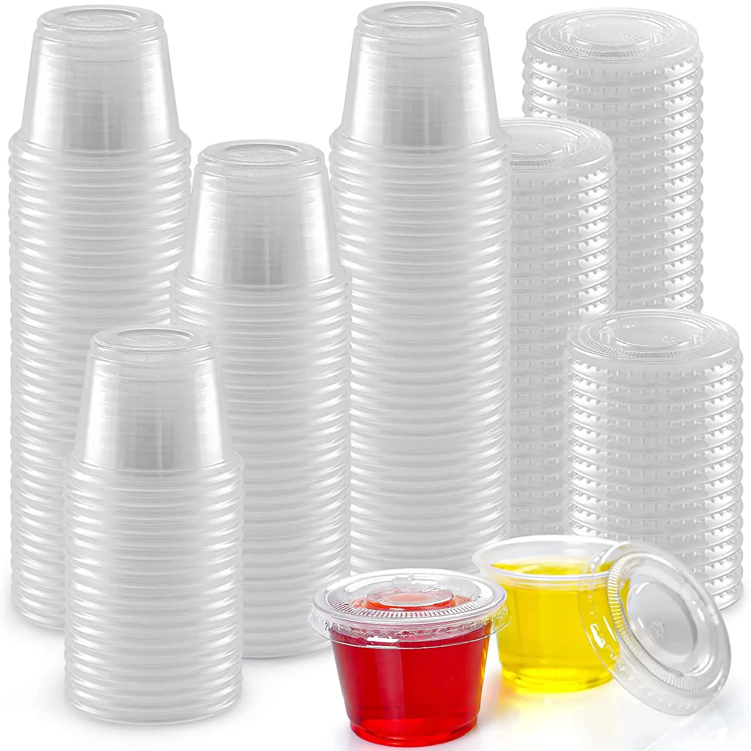 Simple Craft Clear Jello Shot Cups With Lids 