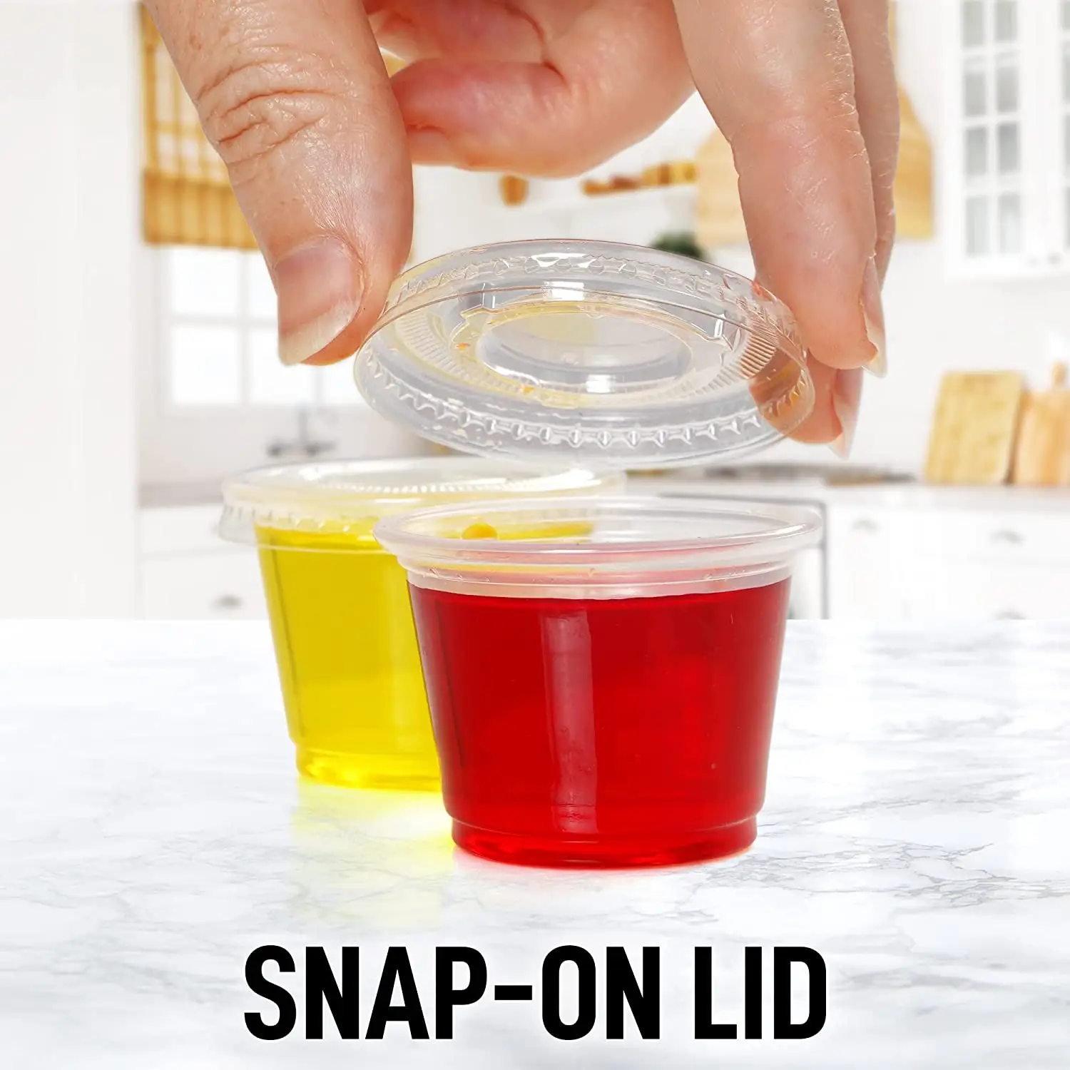 Simple Craft Clear Jello Shot Cups With Lids 