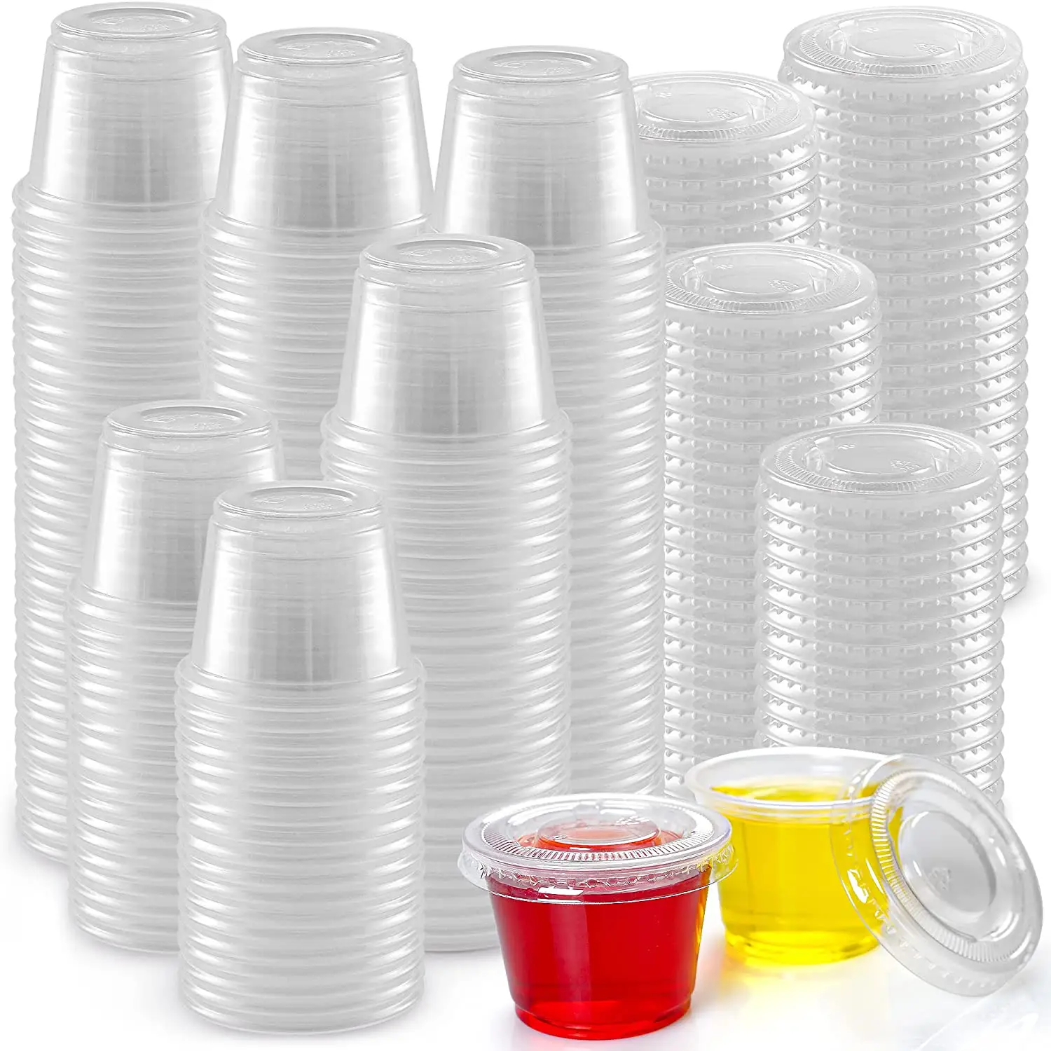 Simple Craft Clear Jello Shot Cups With Lids 