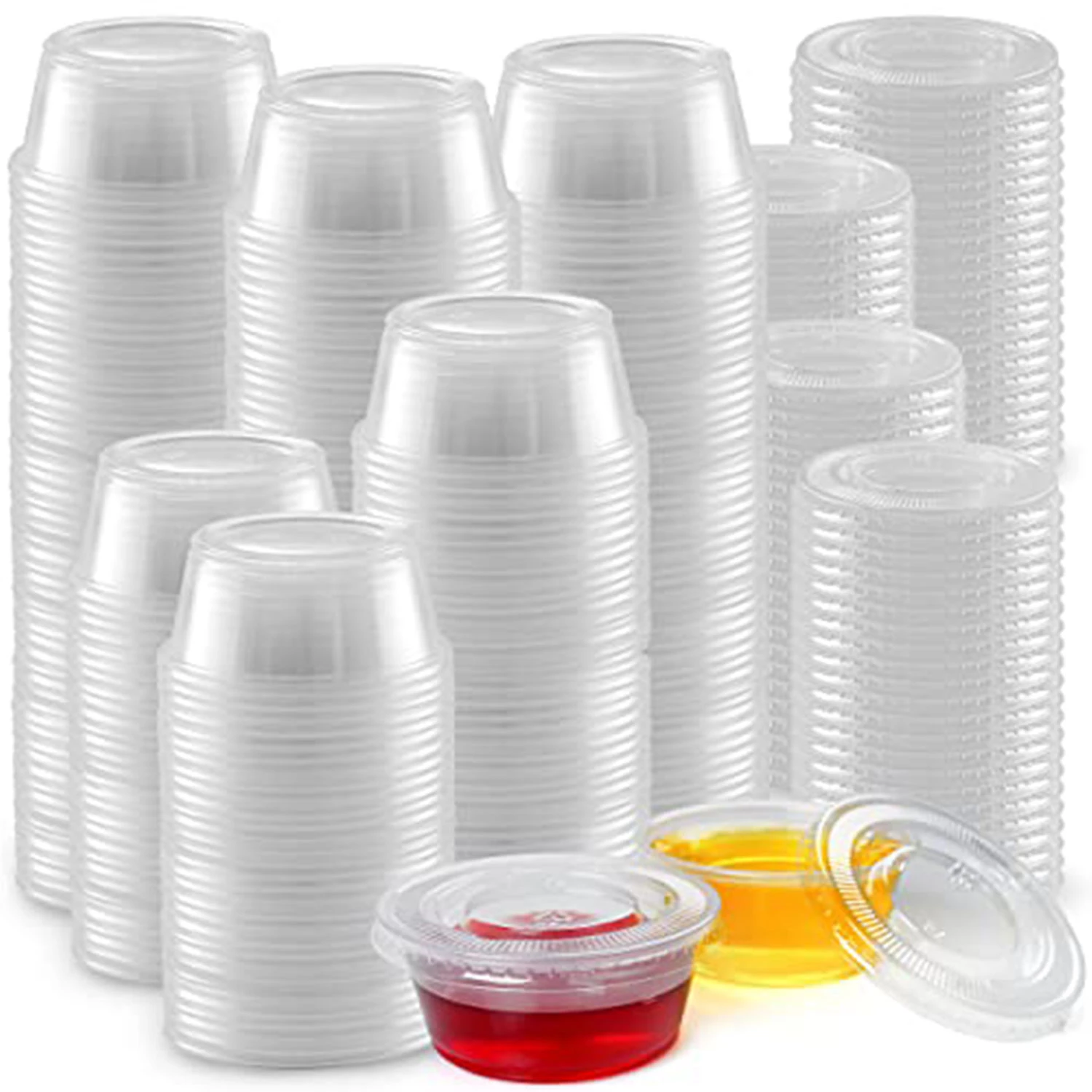 Simple Craft Clear Jello Shot Cups With Lids 