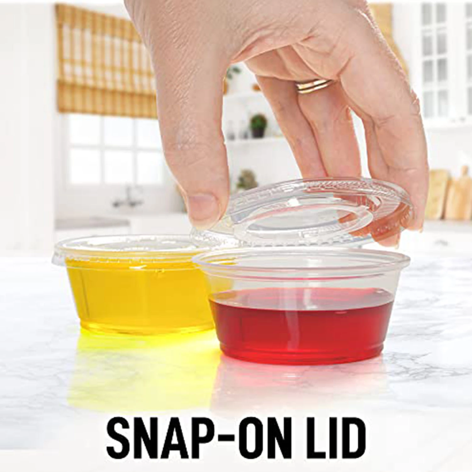 Simple Craft Clear Jello Shot Cups With Lids 