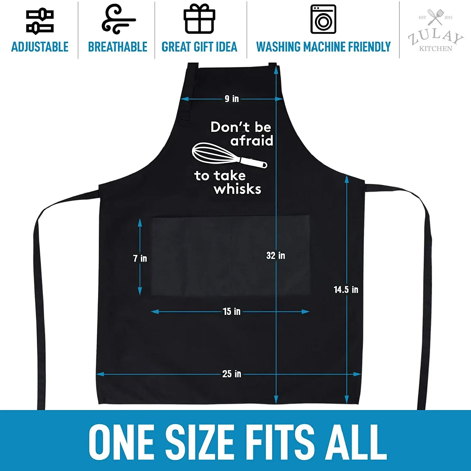 Funny Aprons For Men, Women And Couples (2 Pack)