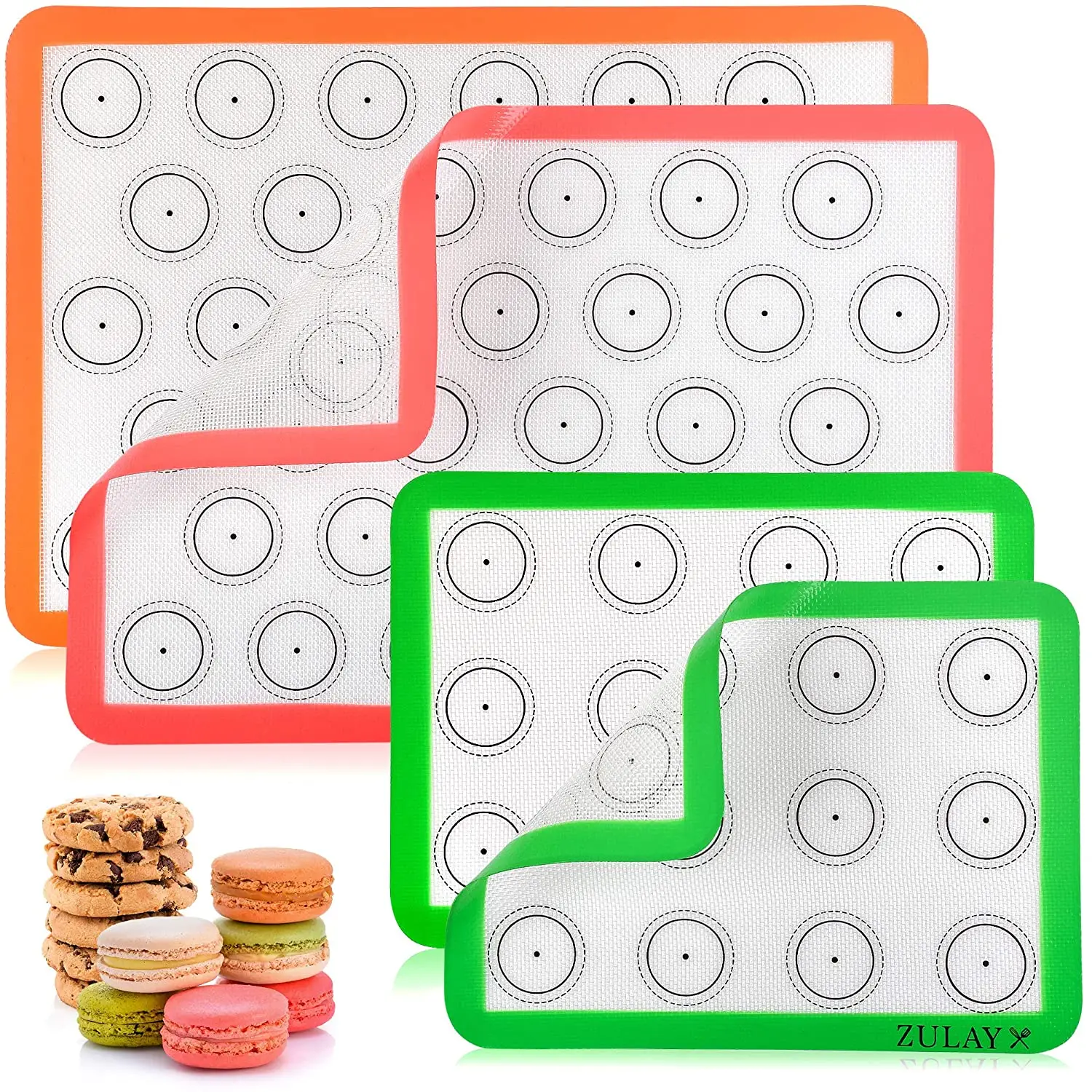 Macaron Silicone Baking Mats - 4 Piece Set