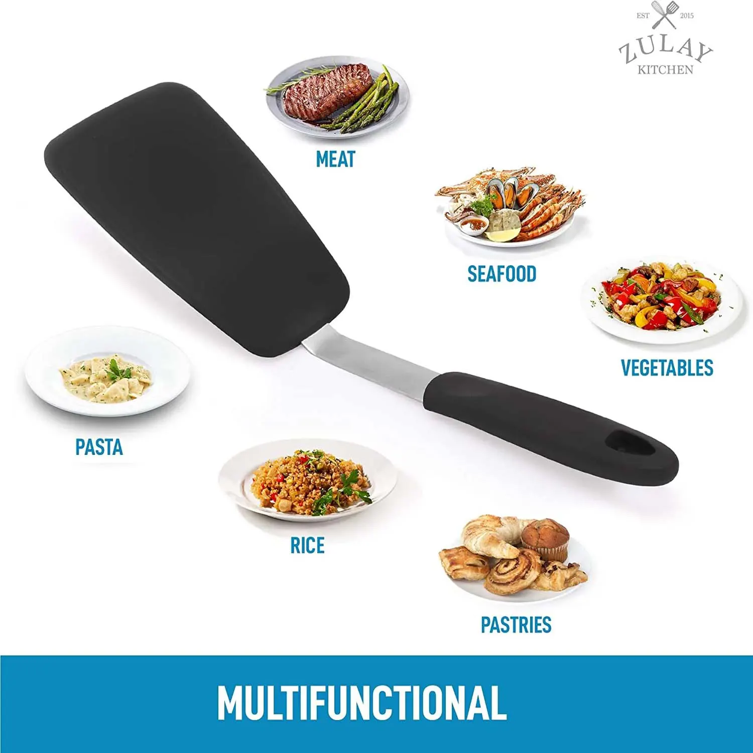 Zulay Flexible Silicone Spatula