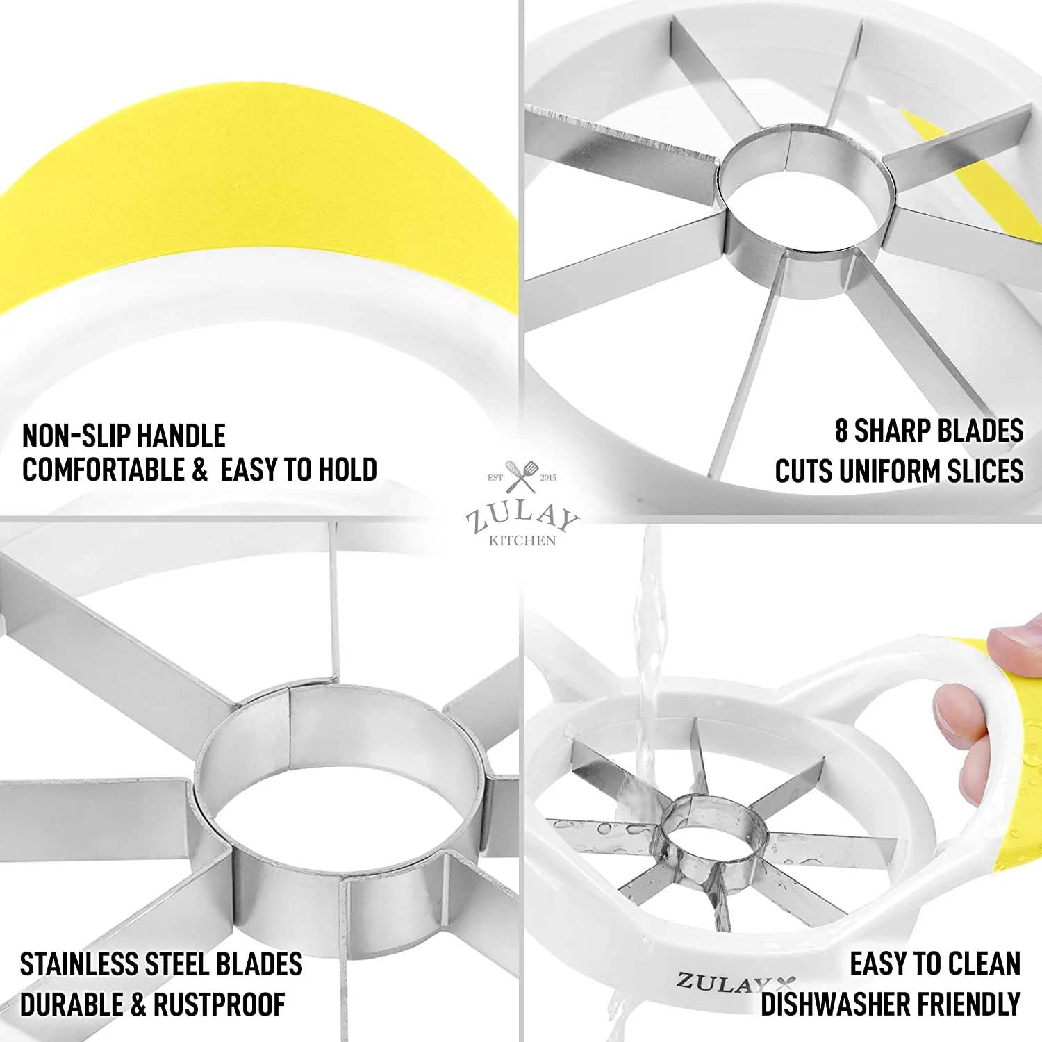 Apple Corer And Slicer With 8 Sharp Blades