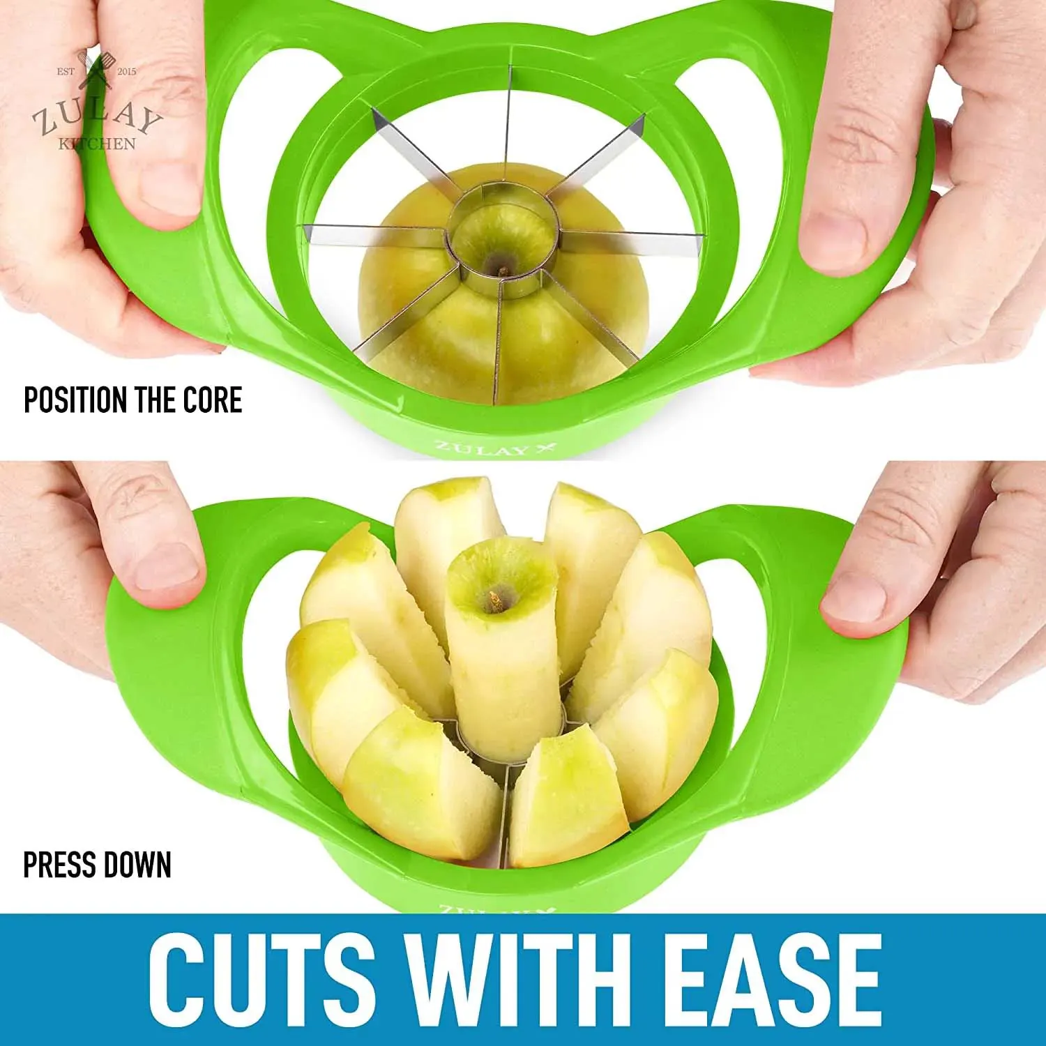 Apple Corer And Slicer With 8 Sharp Blades