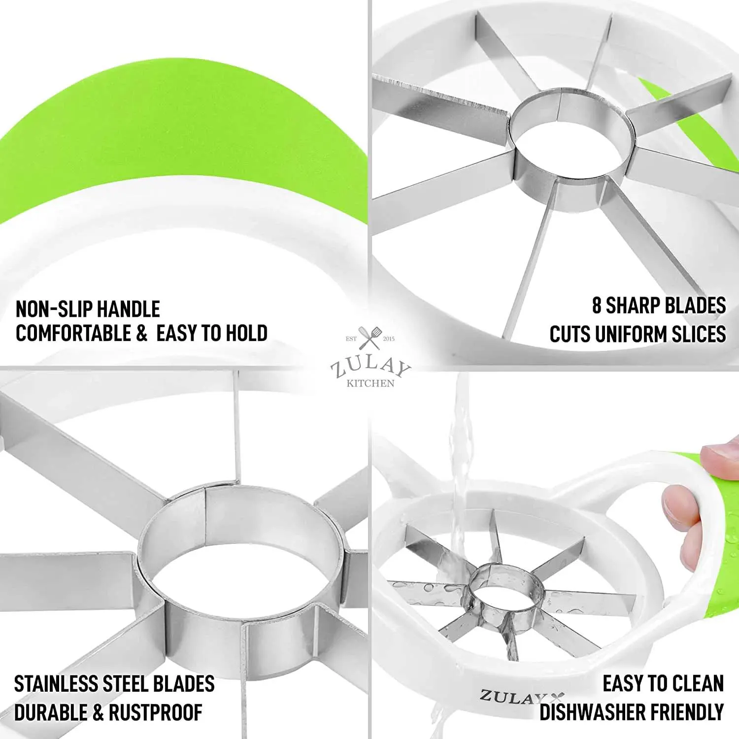 Apple Corer And Slicer With 8 Sharp Blades